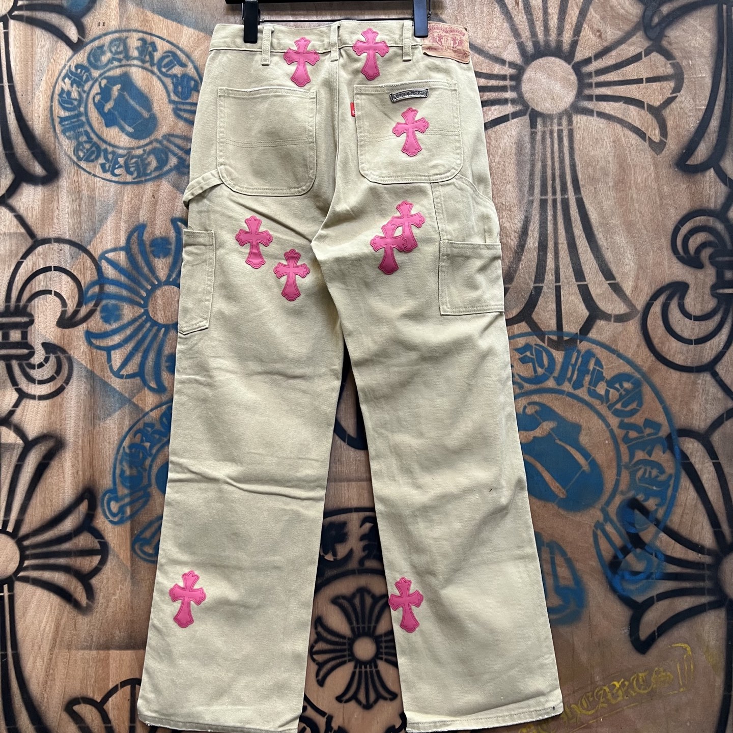 Cheap Chrome Hearts Jeans in 216446, $80 USD- [IB216446] - Replica Chrome Hearts Jeans