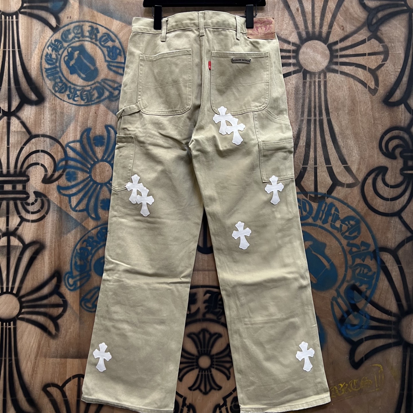Cheap Chrome Hearts Jeans in 216448, $80 USD- [IB216448] - Replica Chrome Hearts Jeans