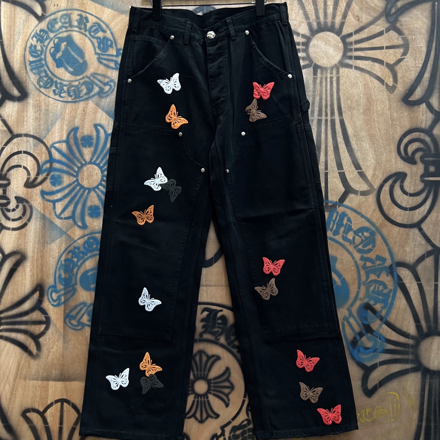 Cheap Chrome Hearts Jeans in 216449, $80 USD- [IB216449] - Replica Chrome Hearts Jeans