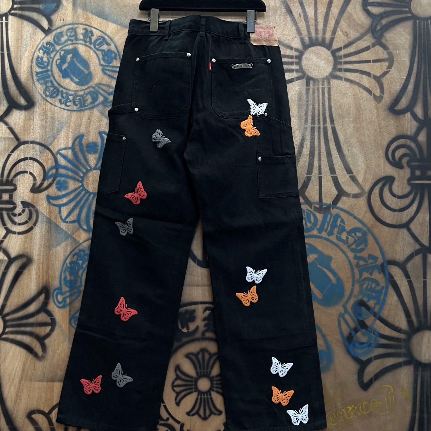 Cheap Chrome Hearts Jeans in 216449, $80 USD- [IB216449] - Replica Chrome Hearts Jeans