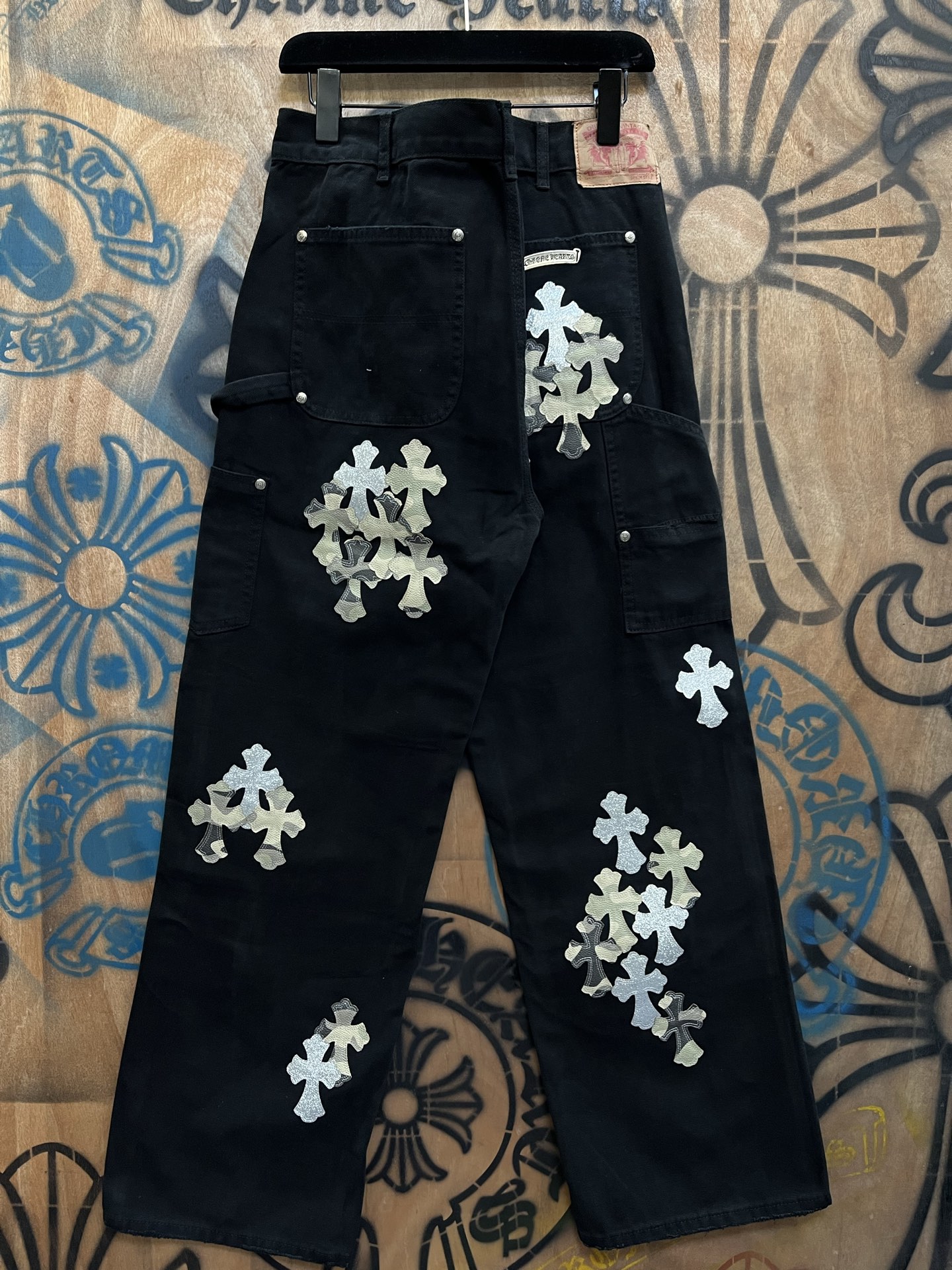 Cheap Chrome Hearts Jeans in 216454, $80 USD- [IB216454] - Replica Chrome Hearts Jeans