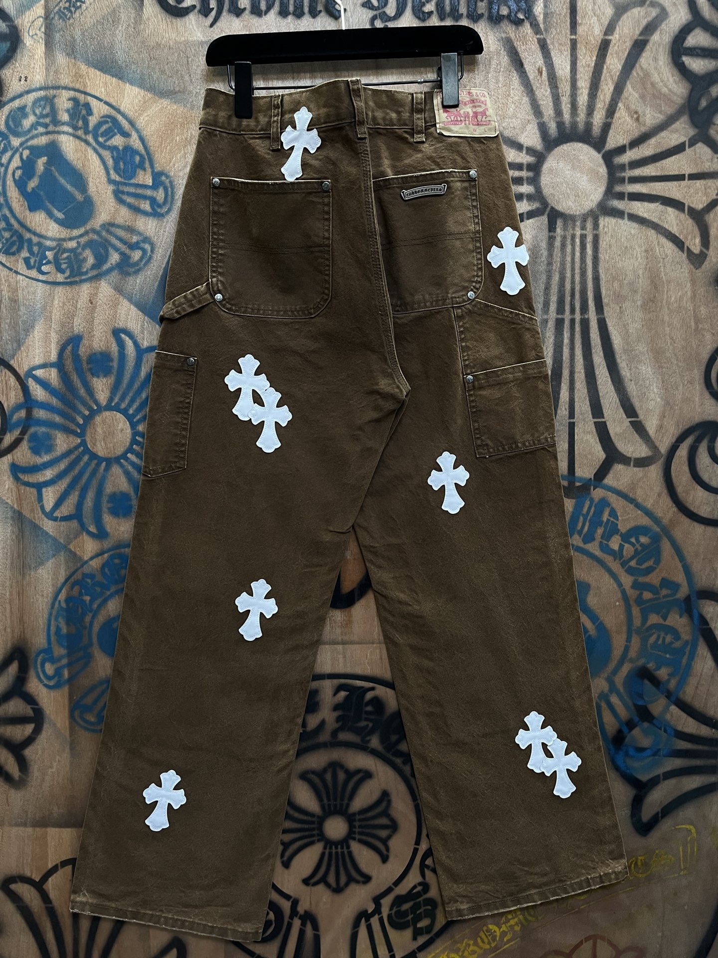 Cheap Chrome Hearts Jeans in 216456, $80 USD- [IB216456] - Replica Chrome Hearts Jeans