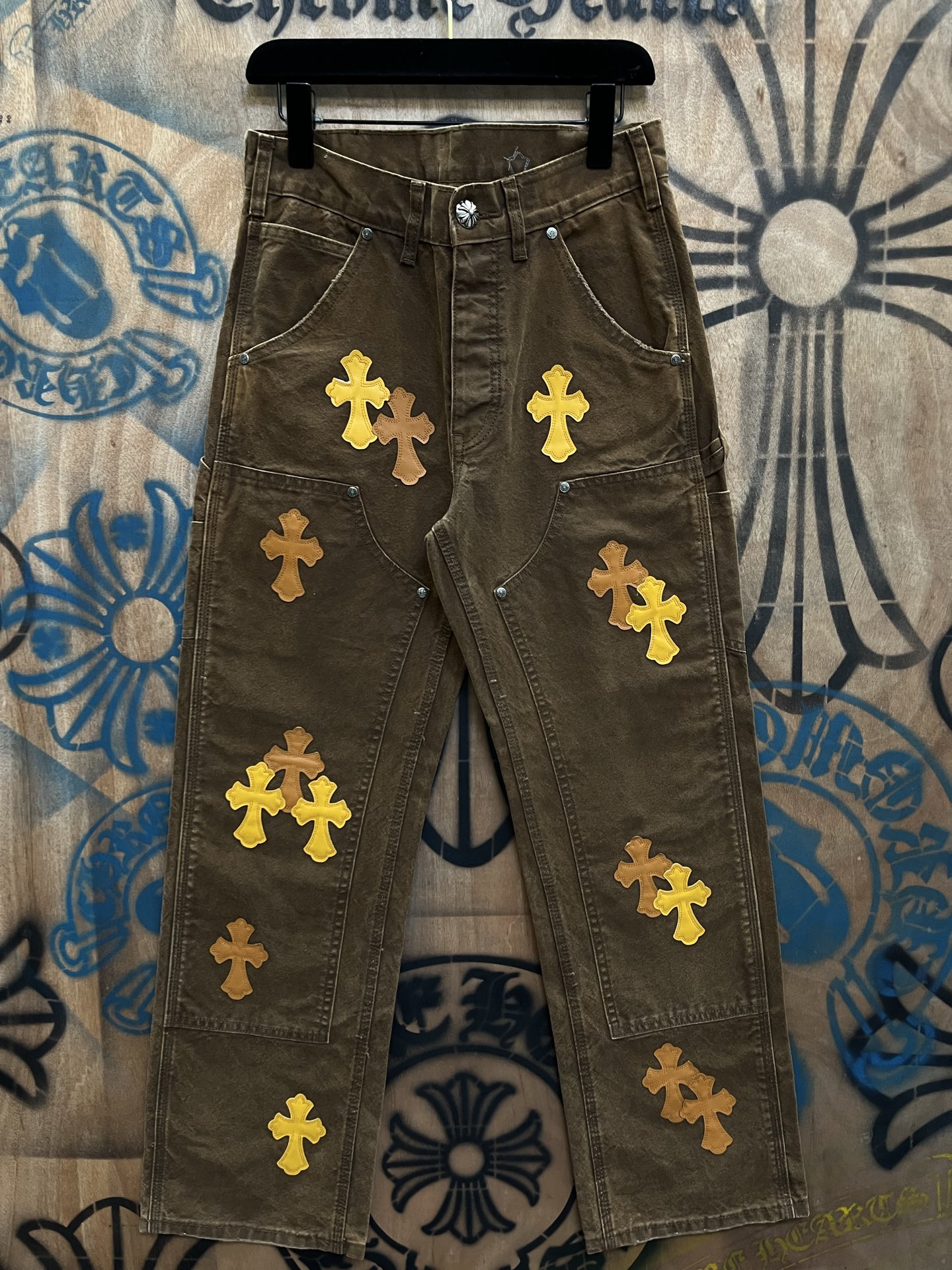 Cheap Chrome Hearts Jeans in 216457, $80 USD- [IB216457] - Replica Chrome Hearts Jeans