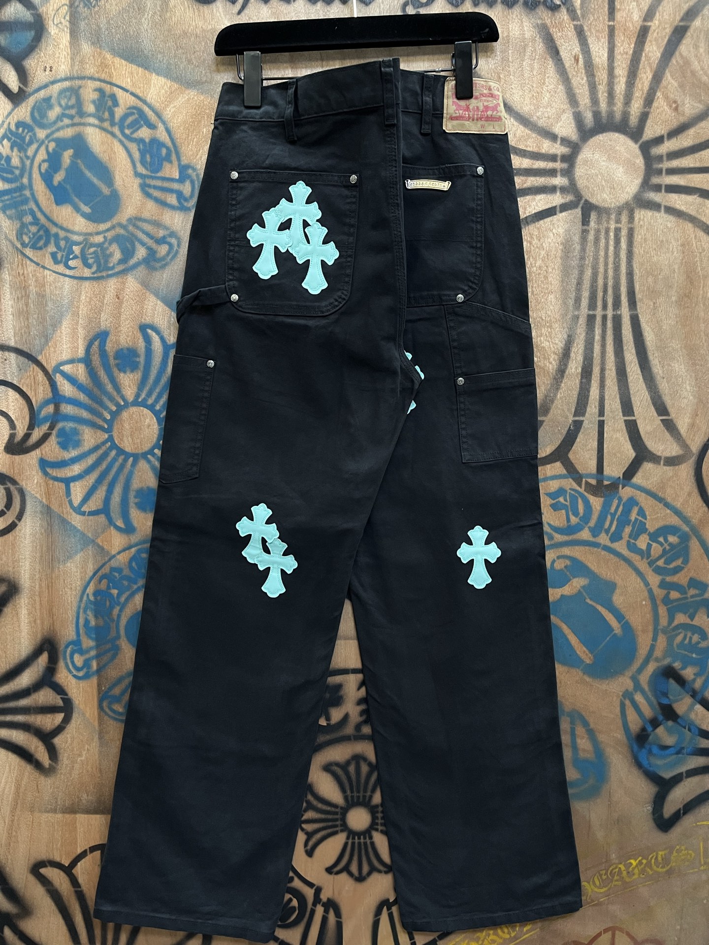 Cheap Chrome Hearts Jeans in 216458, $80 USD- [IB216458] - Replica Chrome Hearts Jeans