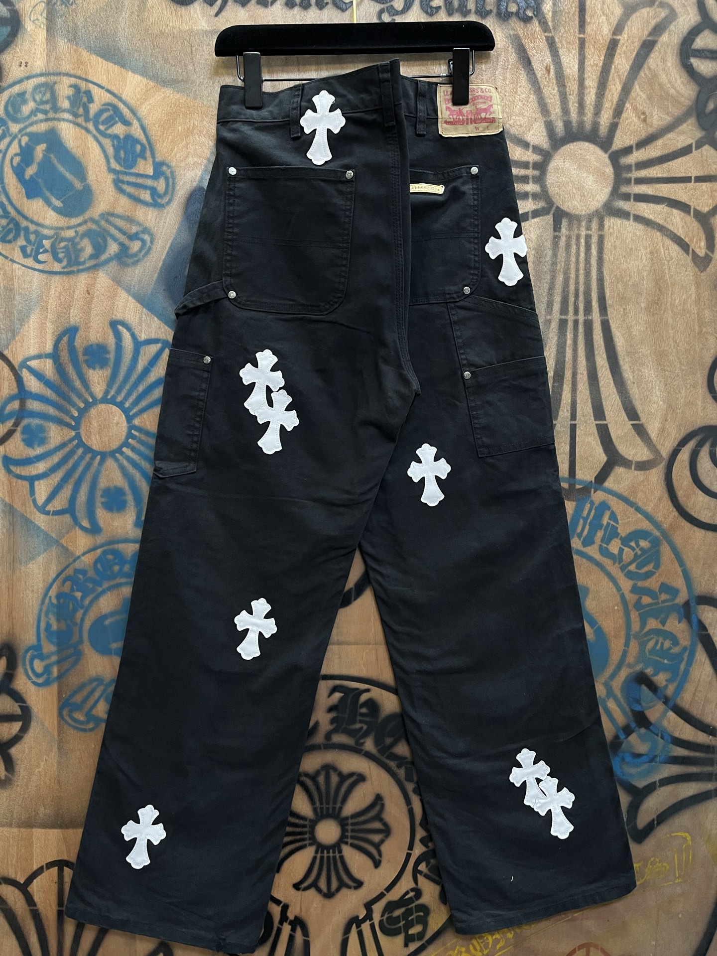 Cheap Chrome Hearts Jeans in 216460, $80 USD- [IB216460] - Replica Chrome Hearts Jeans