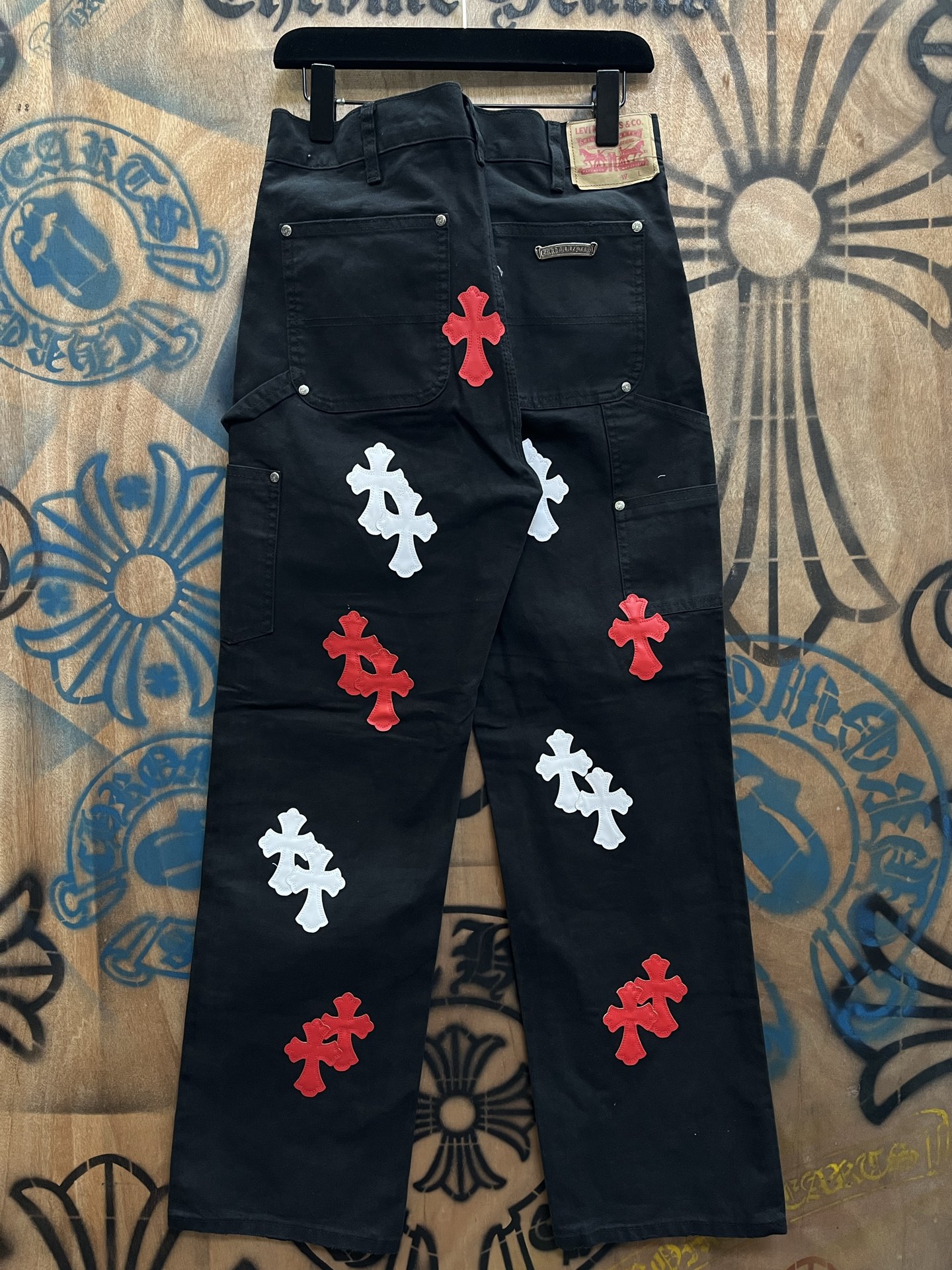 Cheap Chrome Hearts Jeans in 216461, $80 USD- [IB216461] - Replica Chrome Hearts Jeans
