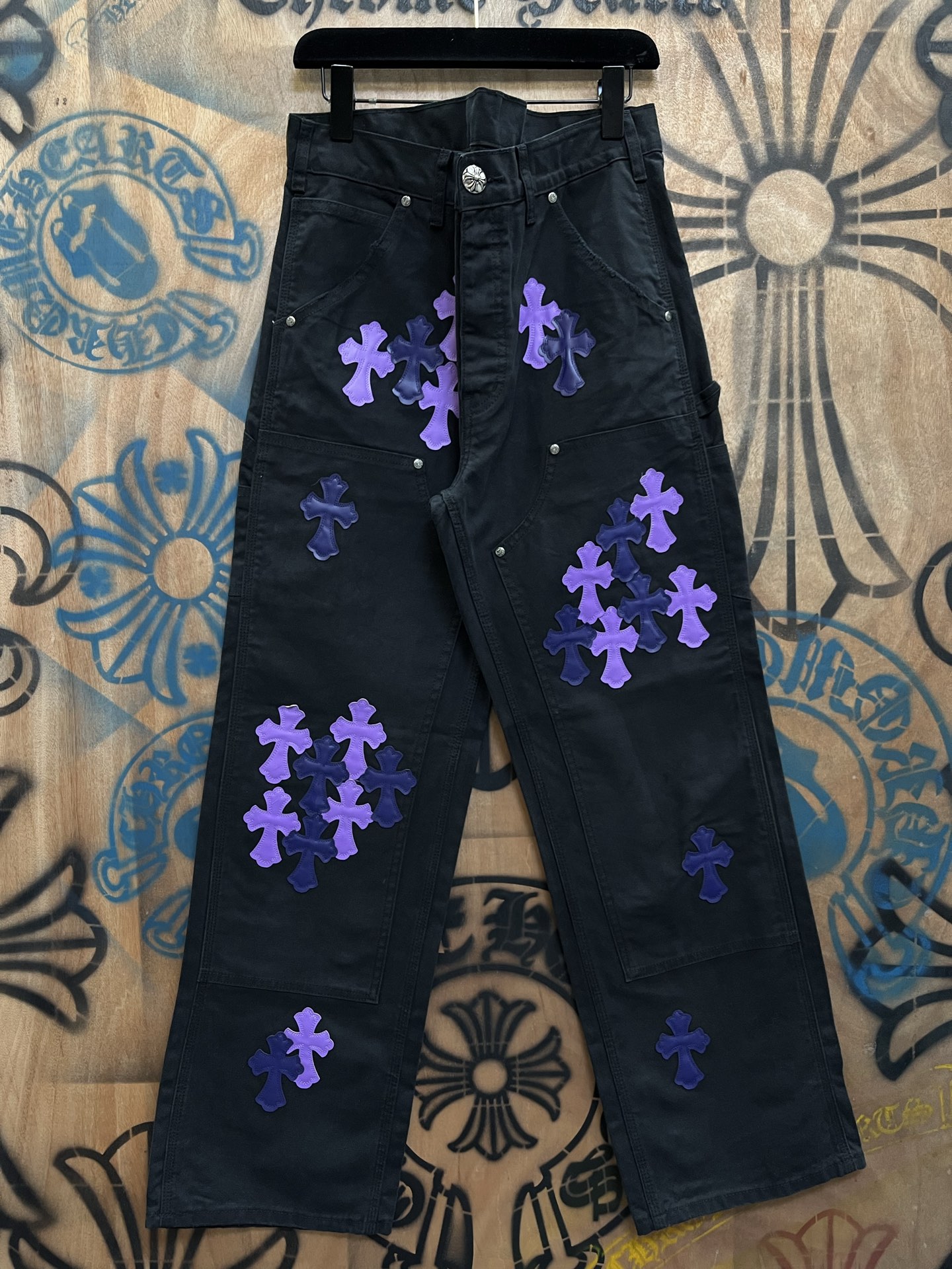 Cheap Chrome Hearts Jeans in 216463, $80 USD- [IB216463] - Replica Chrome Hearts Jeans