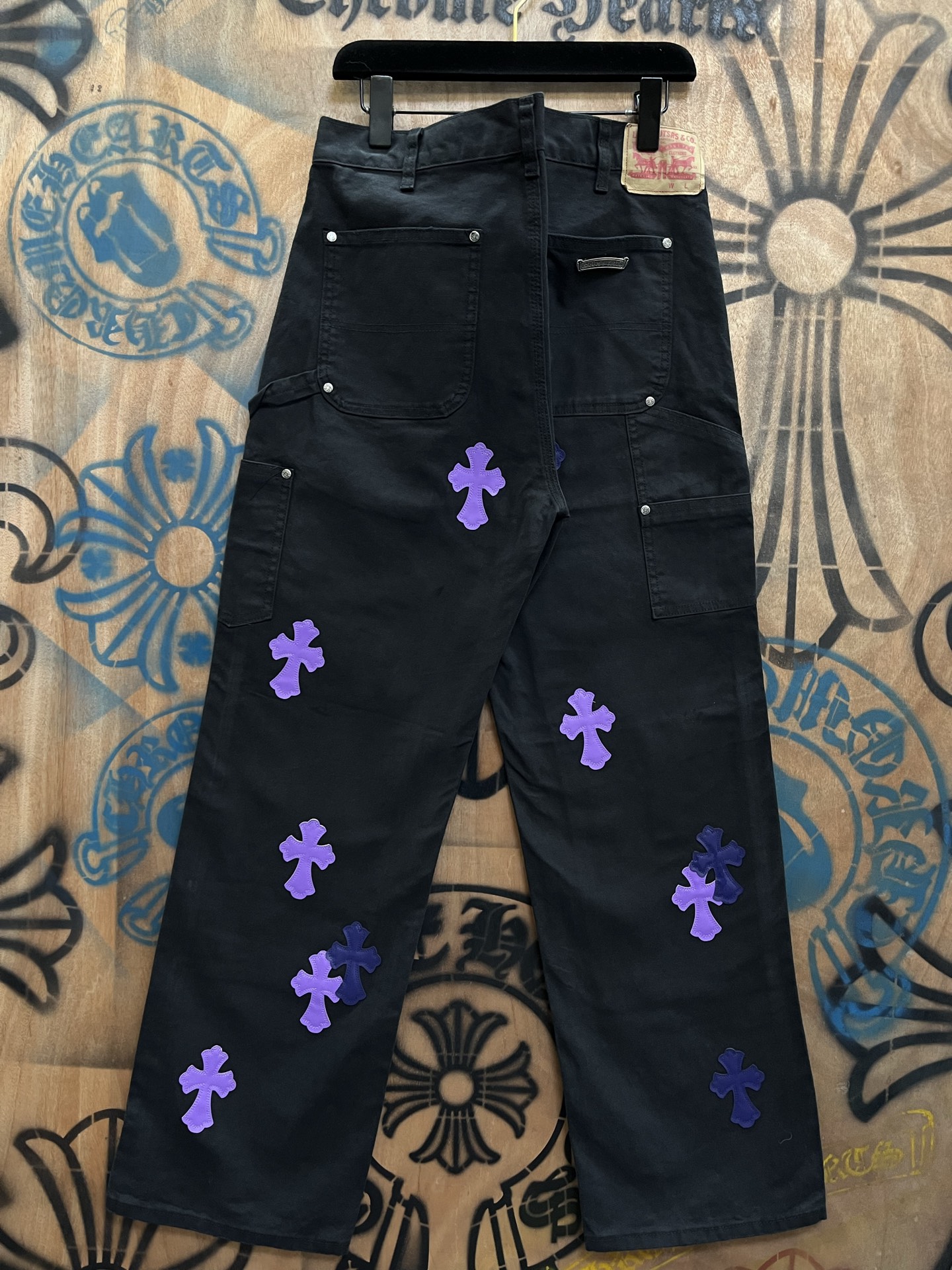 Cheap Chrome Hearts Jeans in 216463, $80 USD- [IB216463] - Replica Chrome Hearts Jeans