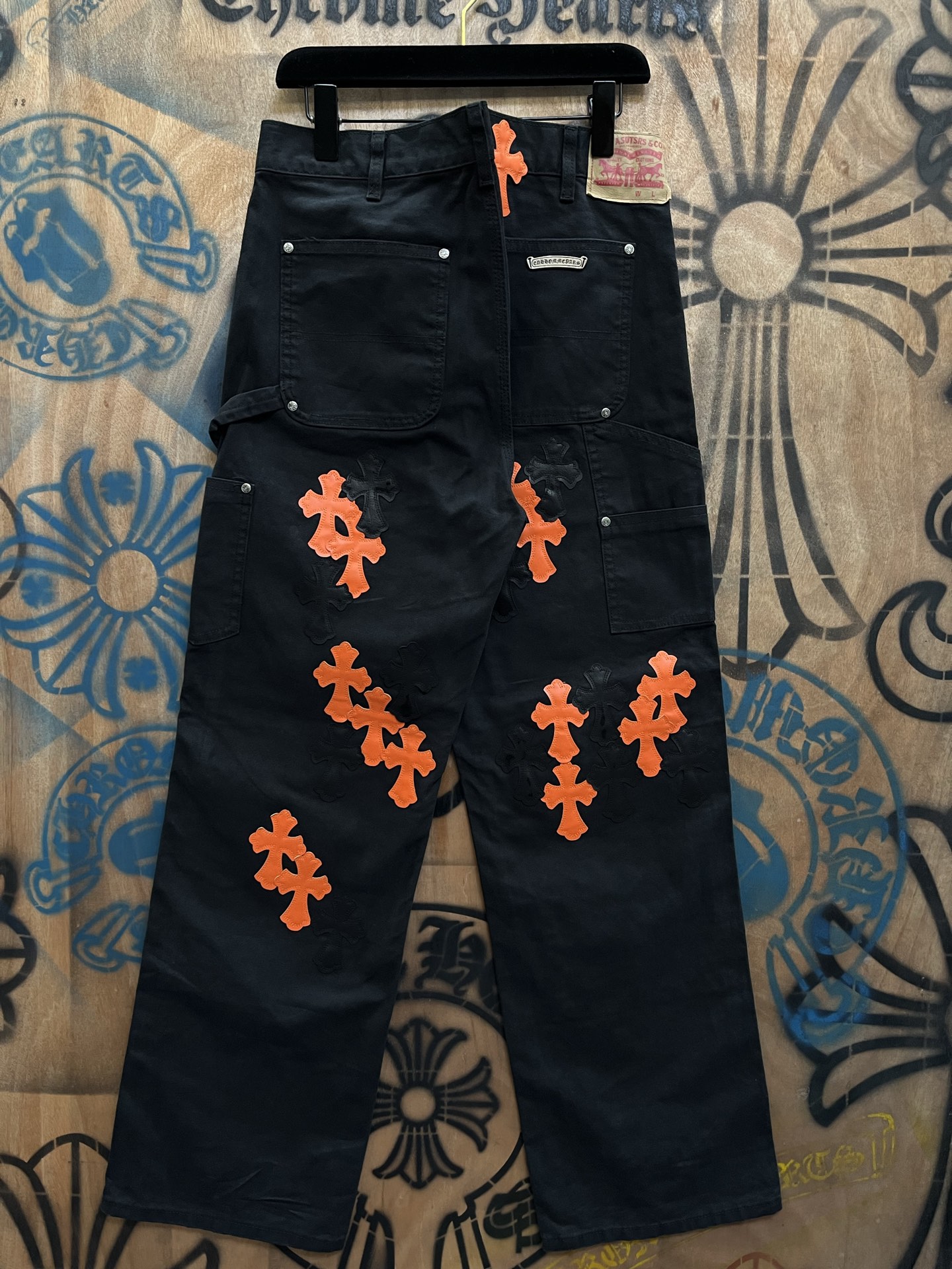 Cheap Chrome Hearts Jeans in 216464, $80 USD- [IB216464] - Replica Chrome Hearts Jeans