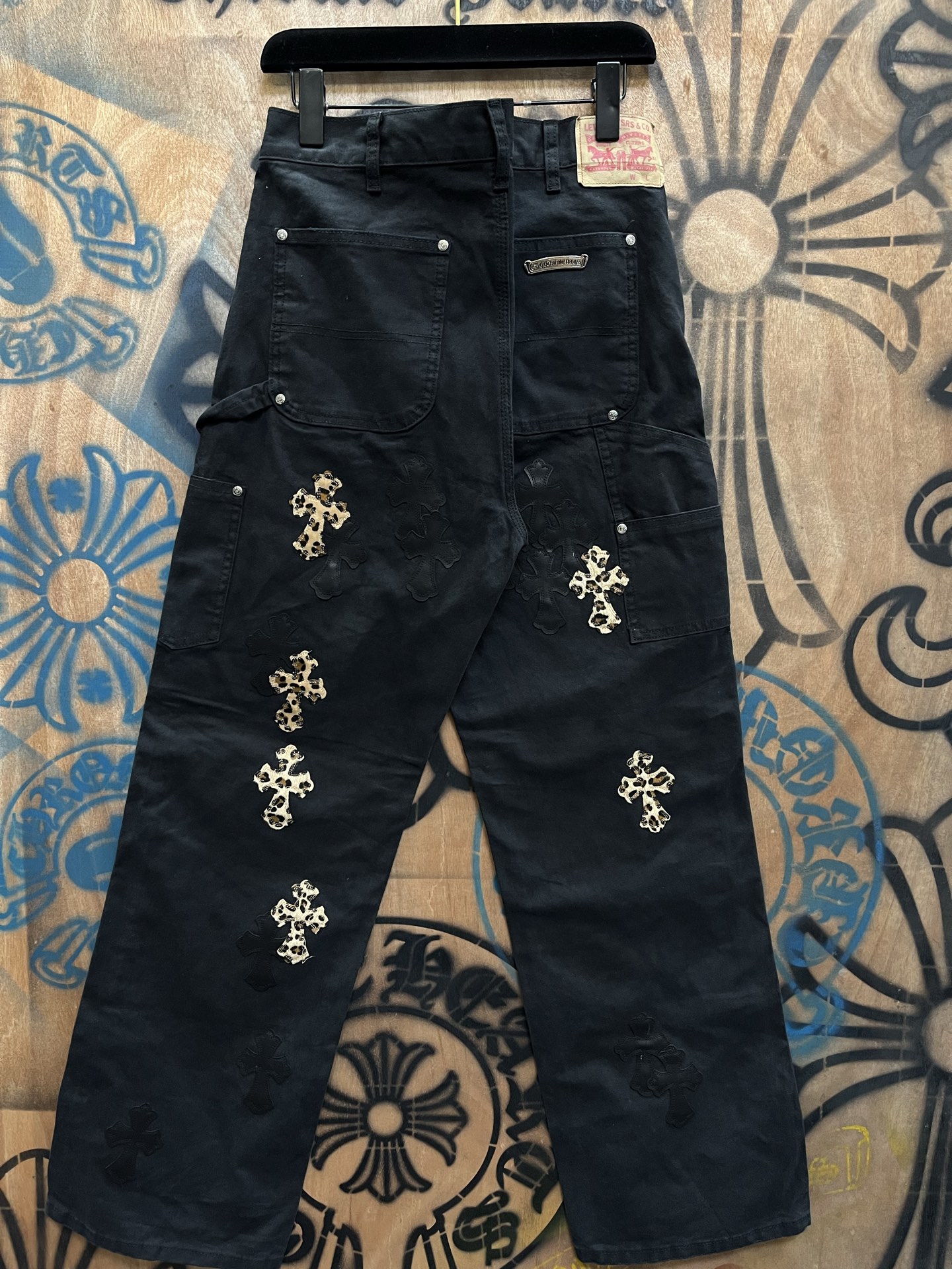 Cheap Chrome Hearts Jeans in 216465, $80 USD- [IB216465] - Replica Chrome Hearts Jeans