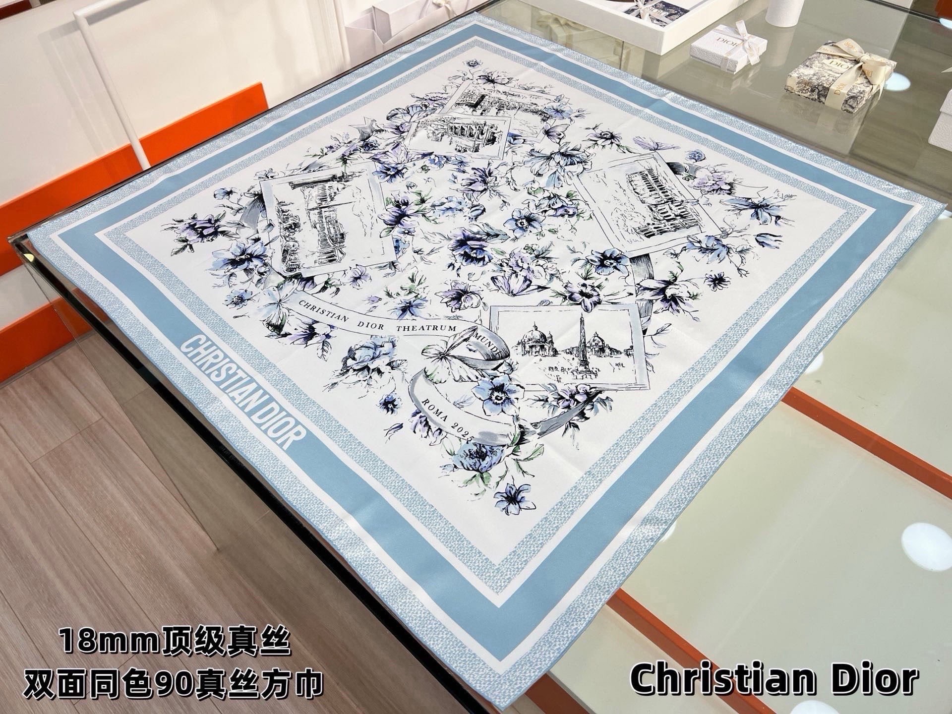 Cheap Dior Scarf in 216673, $50 USD- [IB216673] - Replica Dior Scarf