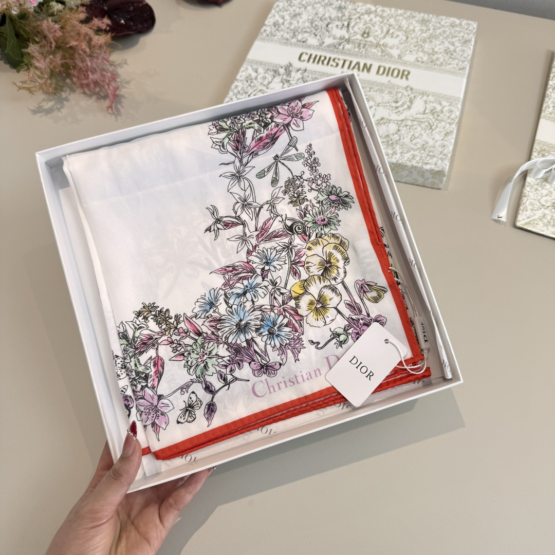 Cheap New Dior high-quality scarf in 216679, $50 USD- [IB216679] - Replica Dior Scarf