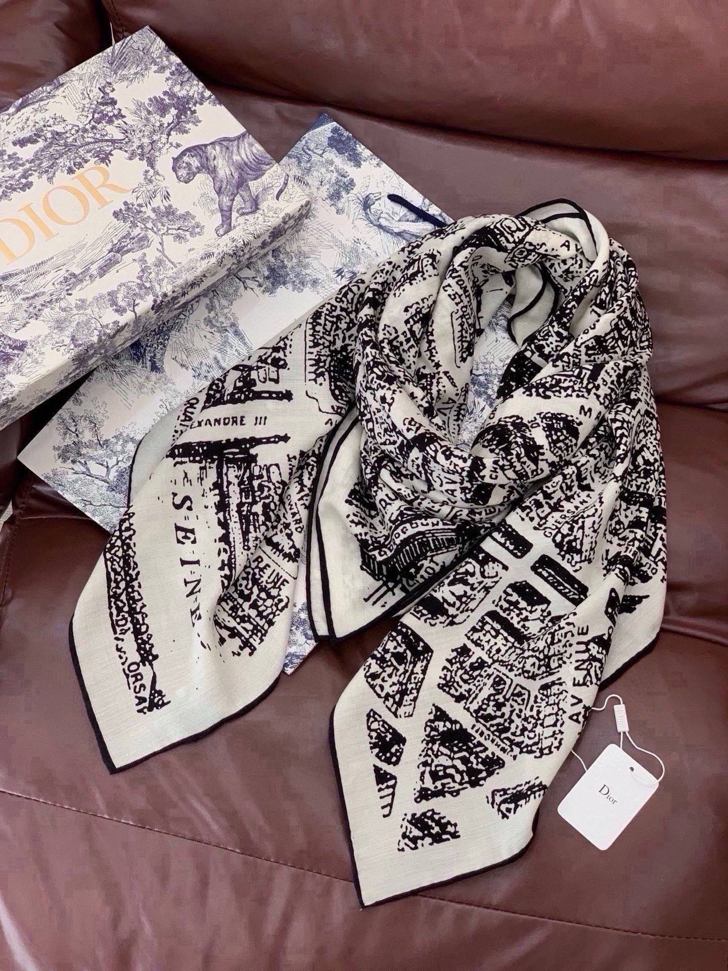 Cheap New Dior high-quality scarf in 216684, $50 USD- [IB216684] - Replica Dior Scarf