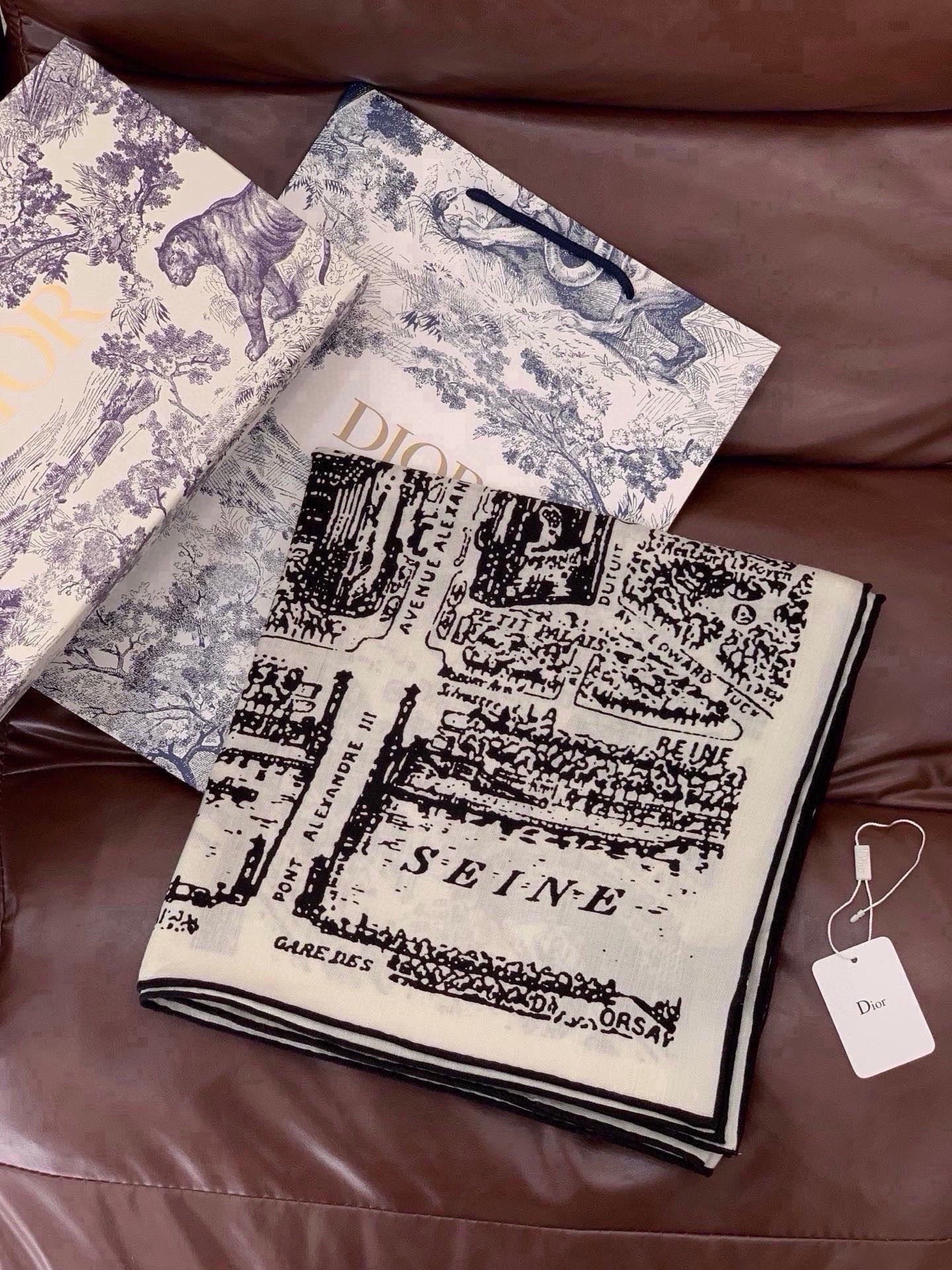 Cheap New Dior high-quality scarf in 216684, $50 USD- [IB216684] - Replica Dior Scarf