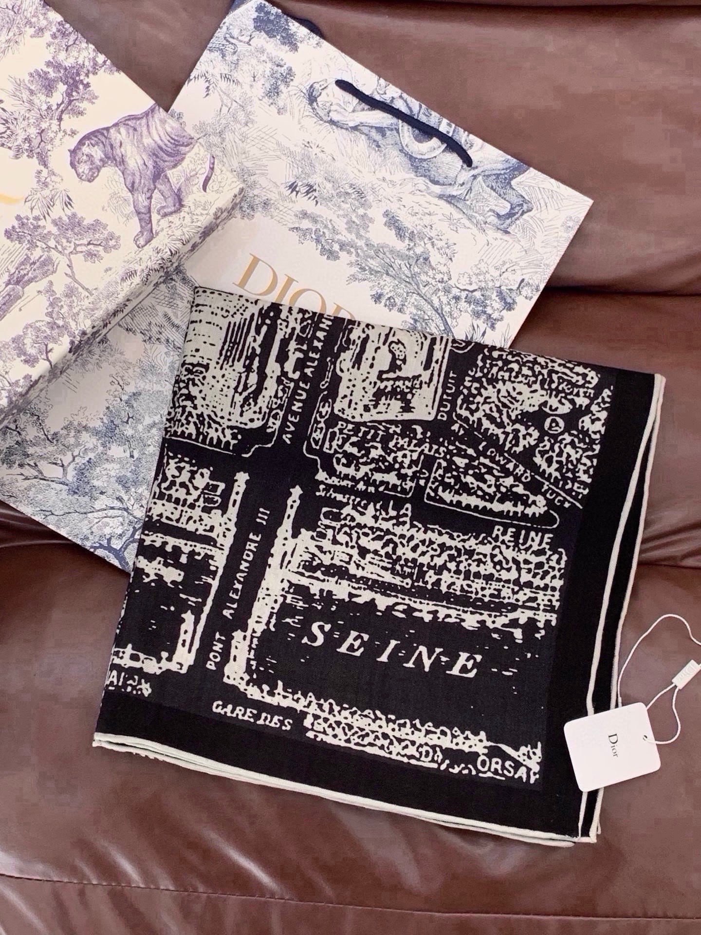 Cheap New Dior high-quality scarf in 216685, $50 USD- [IB216685] - Replica Dior Scarf