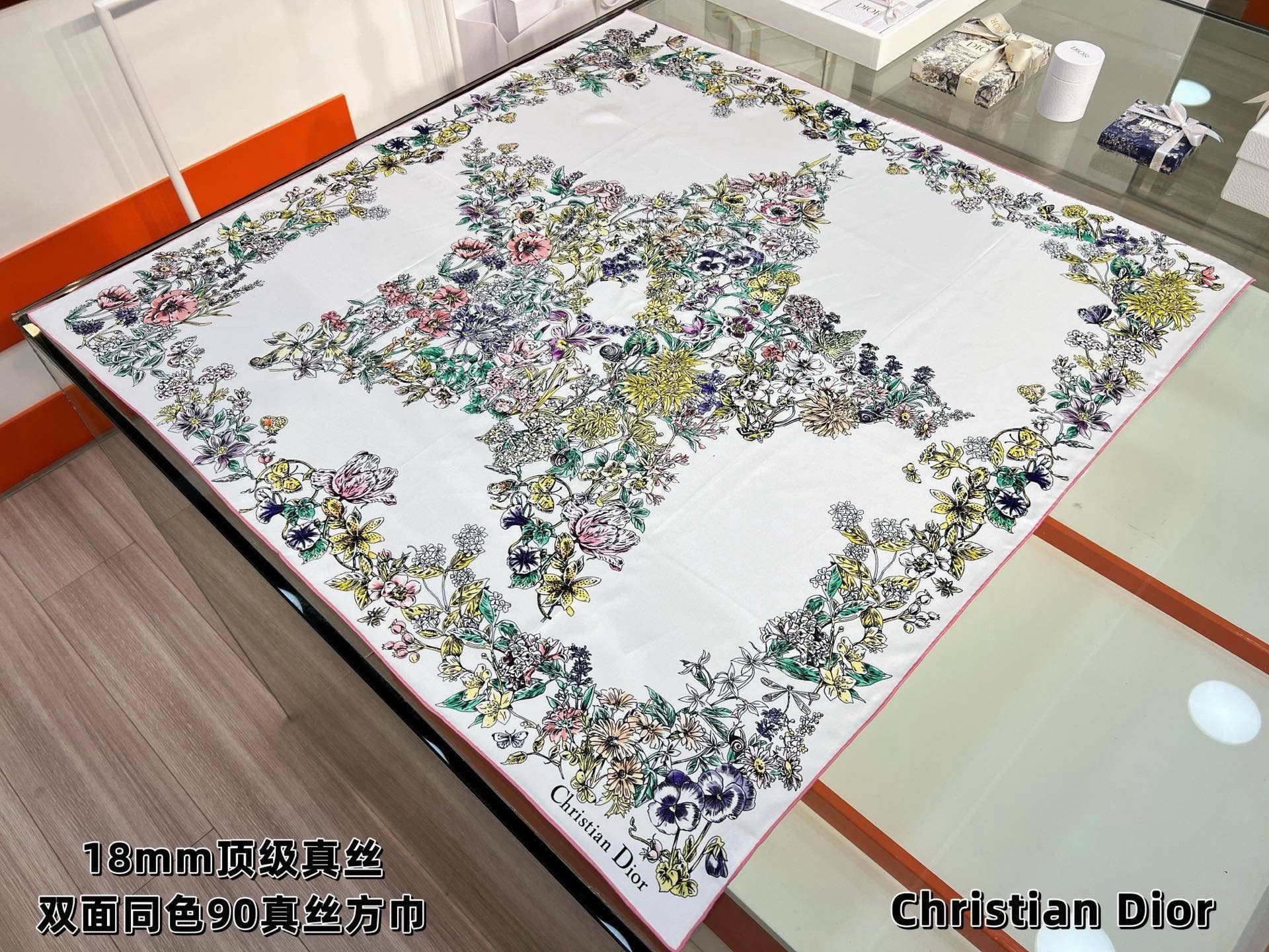 Cheap New Dior high-quality scarf in 216688, $50 USD- [IB216688] - Replica Dior Scarf