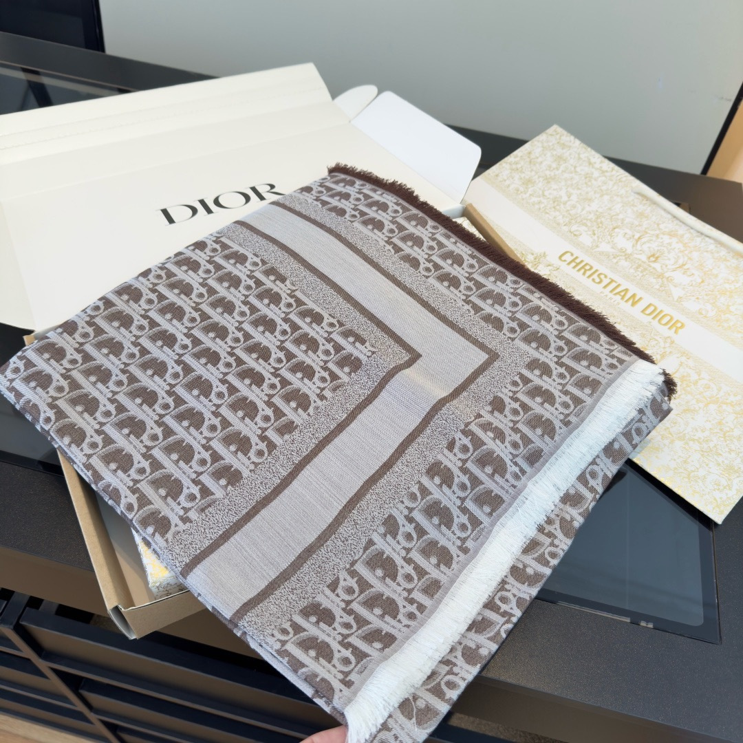 Cheap New Dior high-quality scarf in 216690, $50 USD- [IB216690] - Replica Dior Scarf