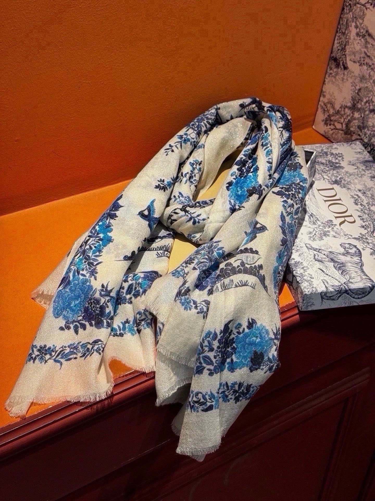 Cheap New Dior high-quality scarf in 216700, $55 USD- [IB216700] - Replica Dior Scarf