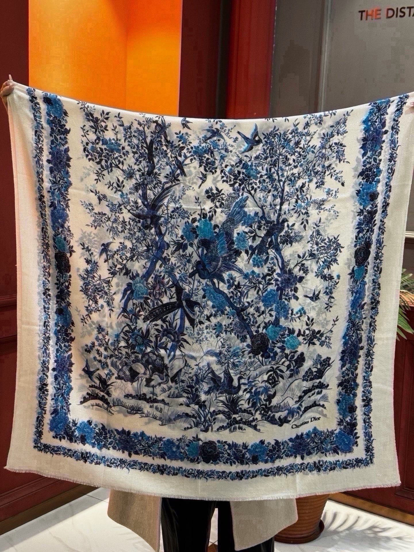 Cheap New Dior high-quality scarf in 216700, $55 USD- [IB216700] - Replica Dior Scarf