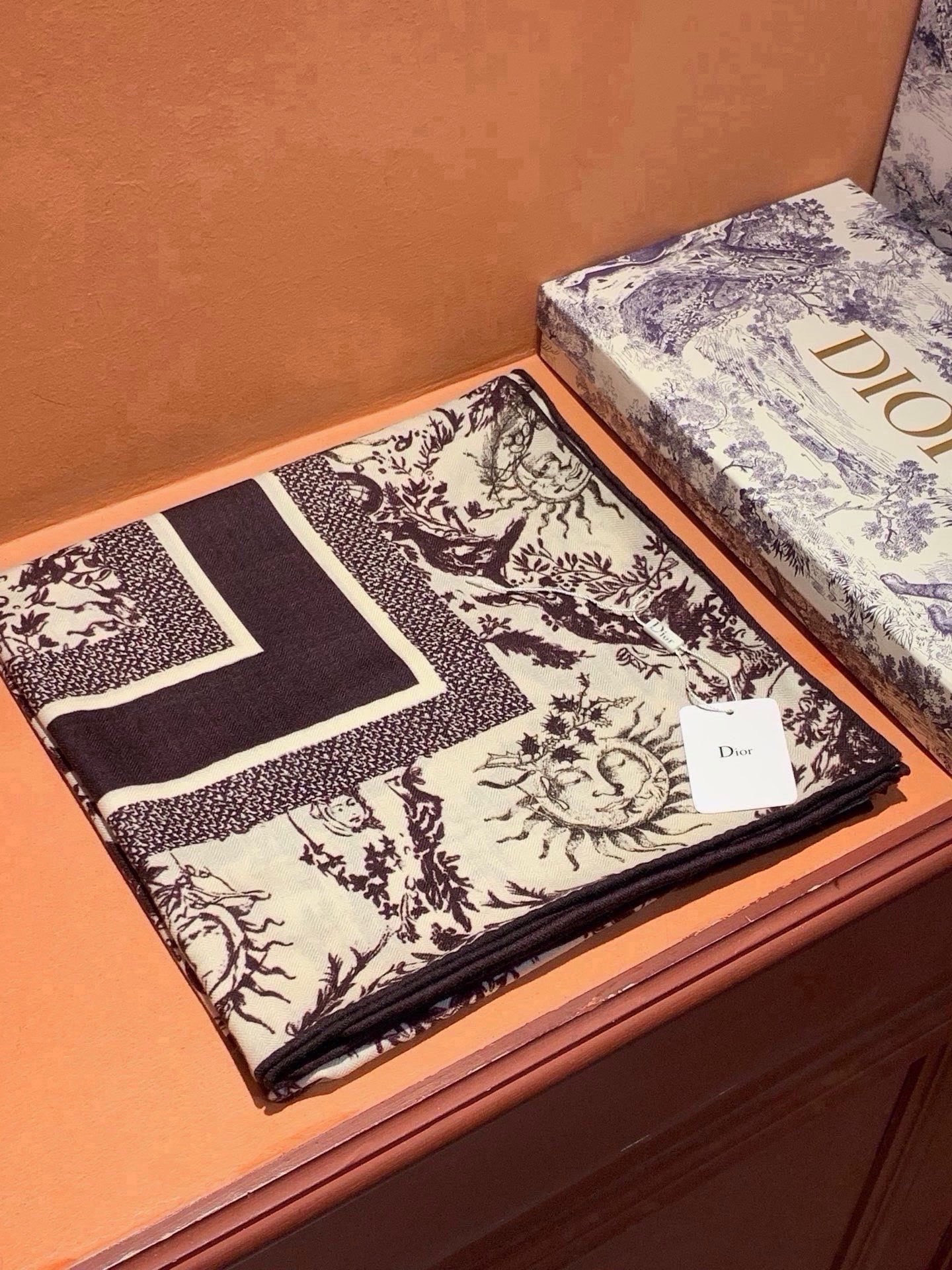 Cheap New Dior high-quality scarf in 216702, $55 USD- [IB216702] - Replica Dior Scarf