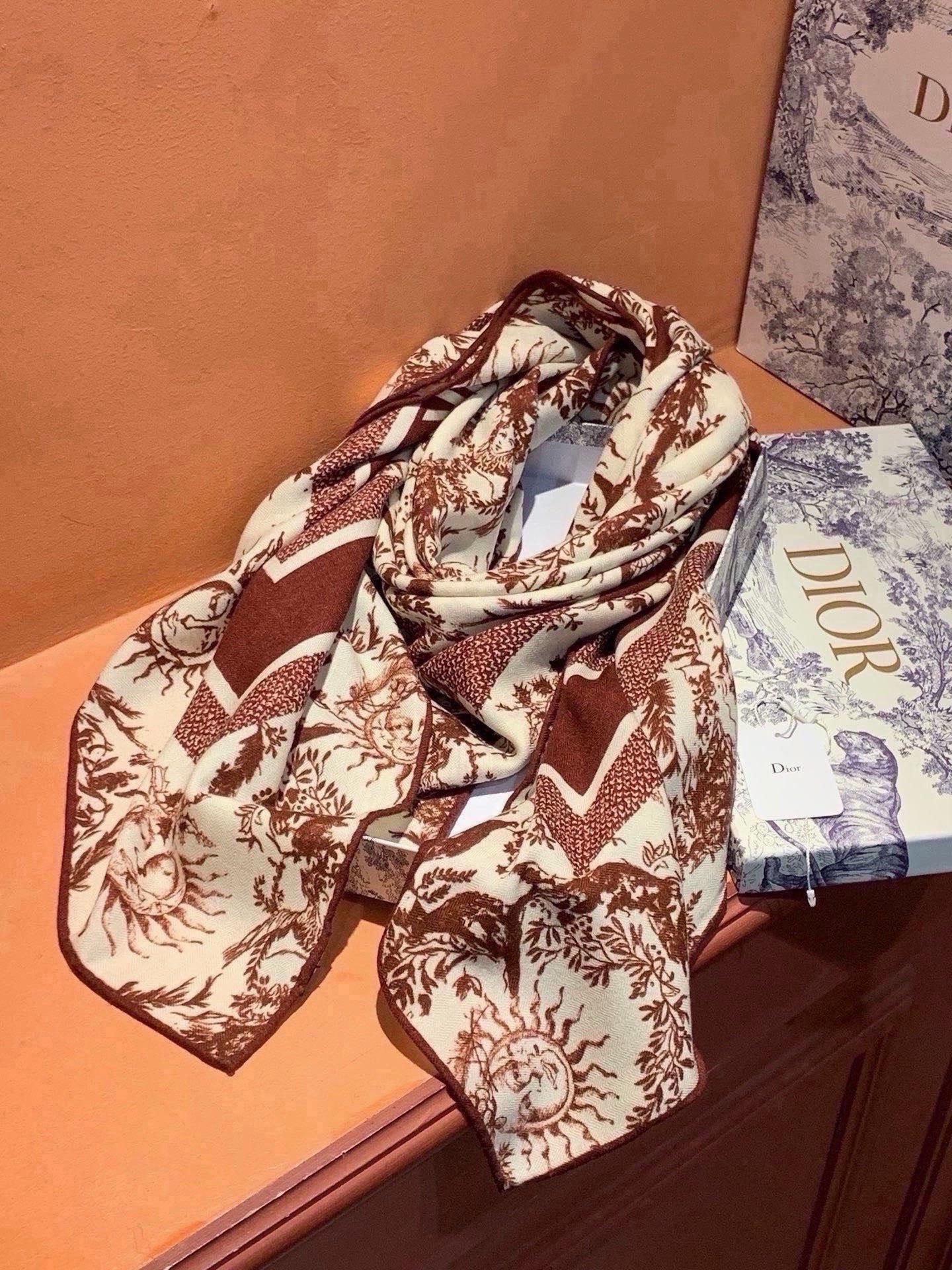 Cheap New Dior high-quality scarf in 216703, $55 USD- [IB216703] - Replica Dior Scarf