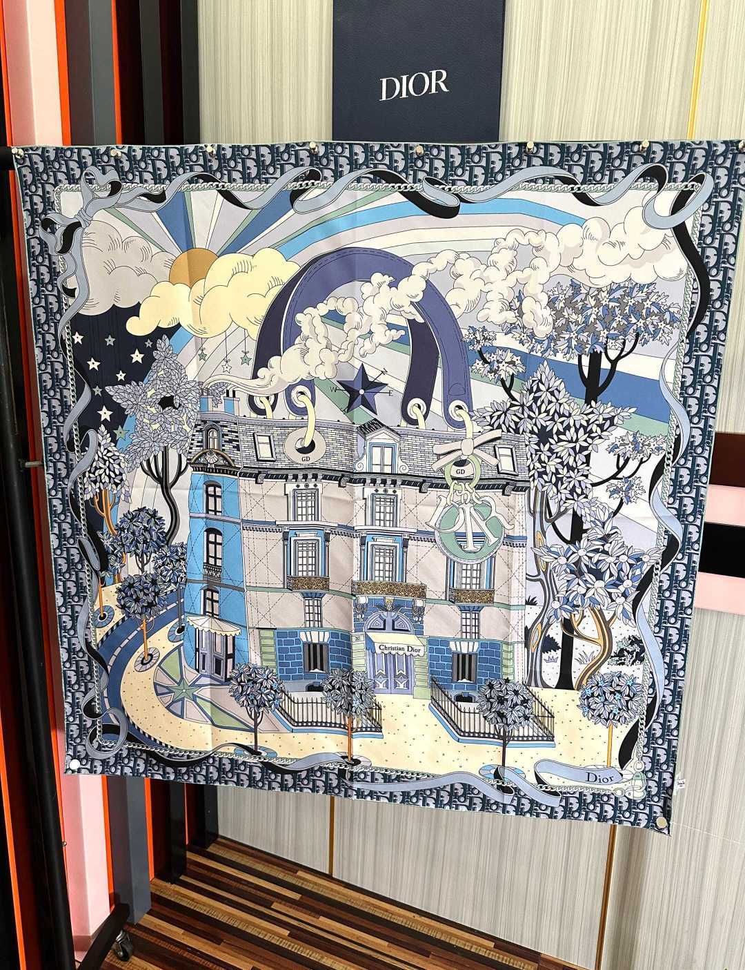 Cheap New Dior high-quality scarf in 216705, $50 USD- [IB216705] - Replica Dior Scarf