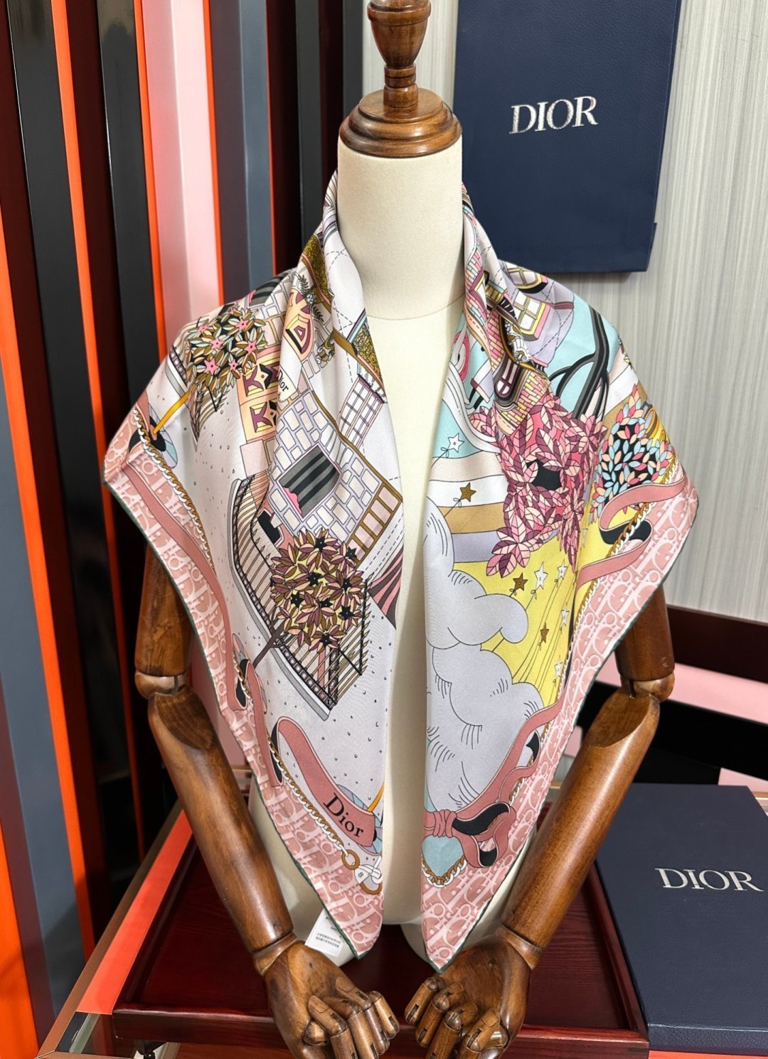 Cheap New Dior high-quality scarf in 216706, $50 USD- [IB216706] - Replica Dior Scarf