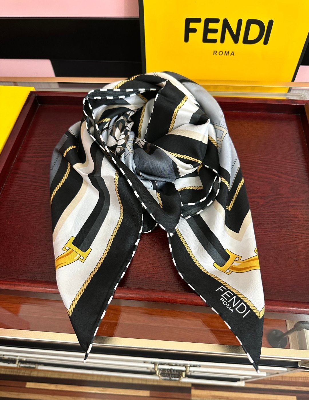 Cheap New Fendi high-quality scarf in 216708, $50 USD- [IB216708] - Replica Fendi Cashmere Scarf