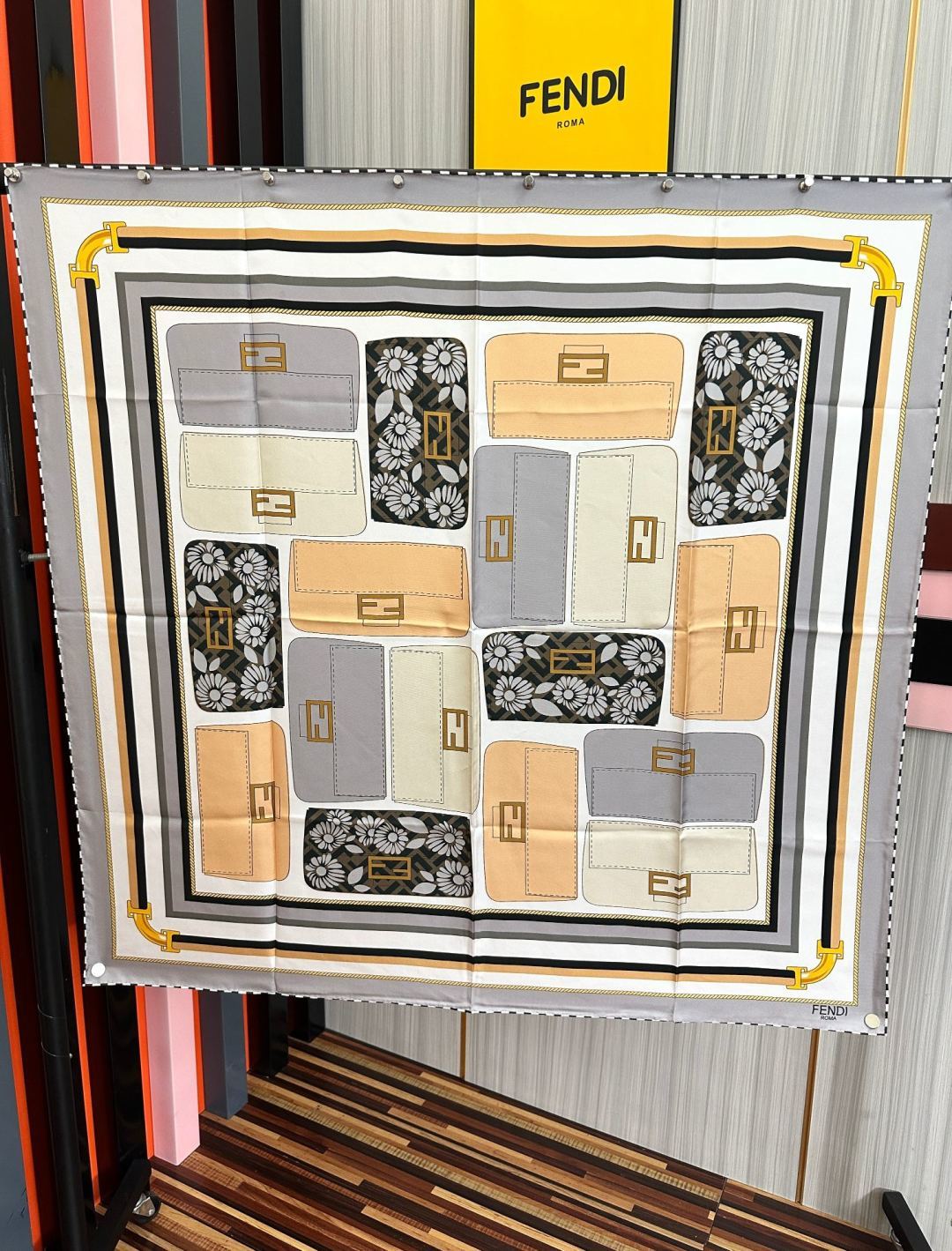 Cheap New Fendi high-quality scarf in 216709, $50 USD- [IB216709] - Replica Fendi Cashmere Scarf