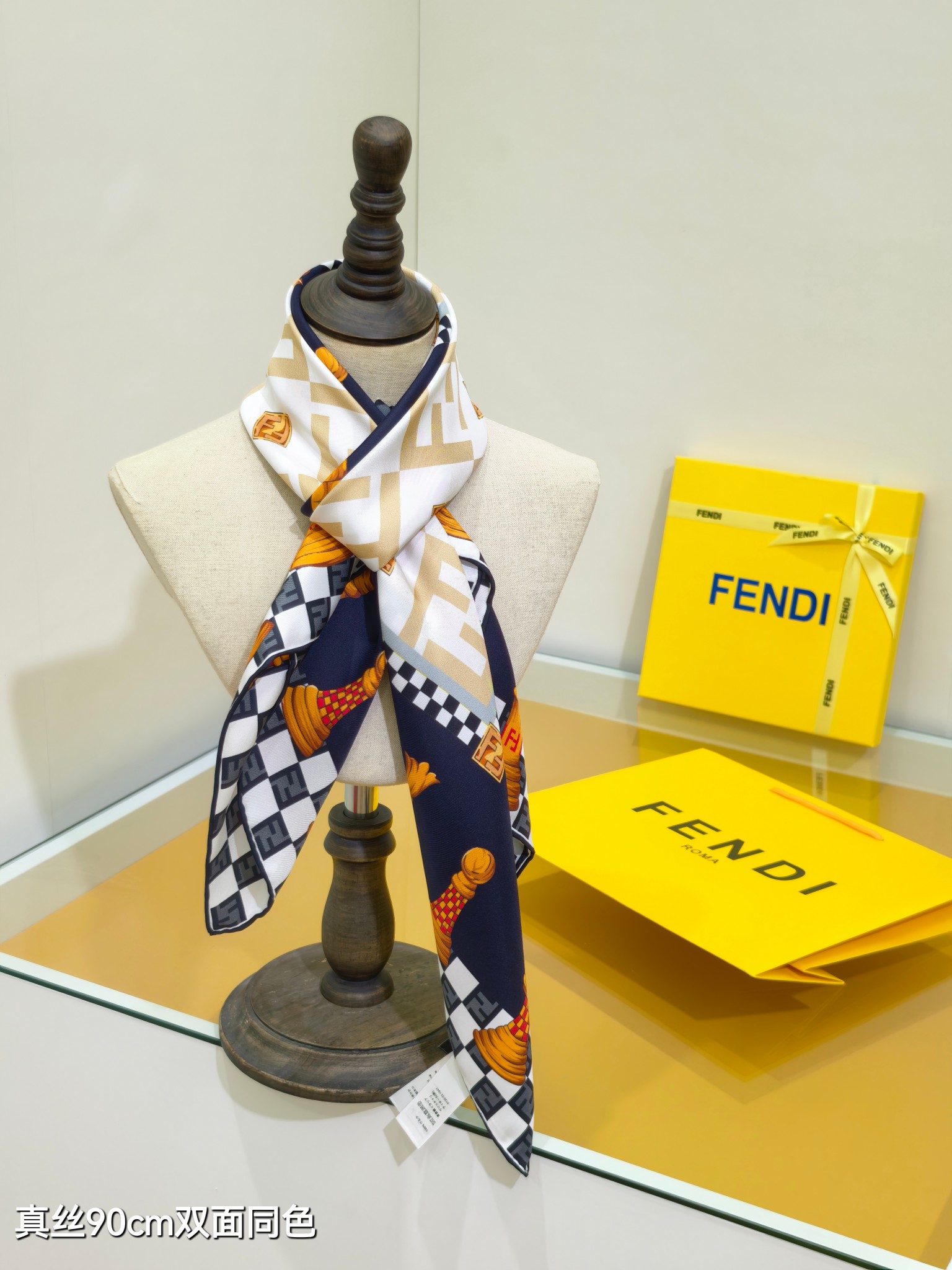 Cheap New Fendi high-quality scarf in 216710, $50 USD- [IB216710] - Replica Fendi Cashmere Scarf