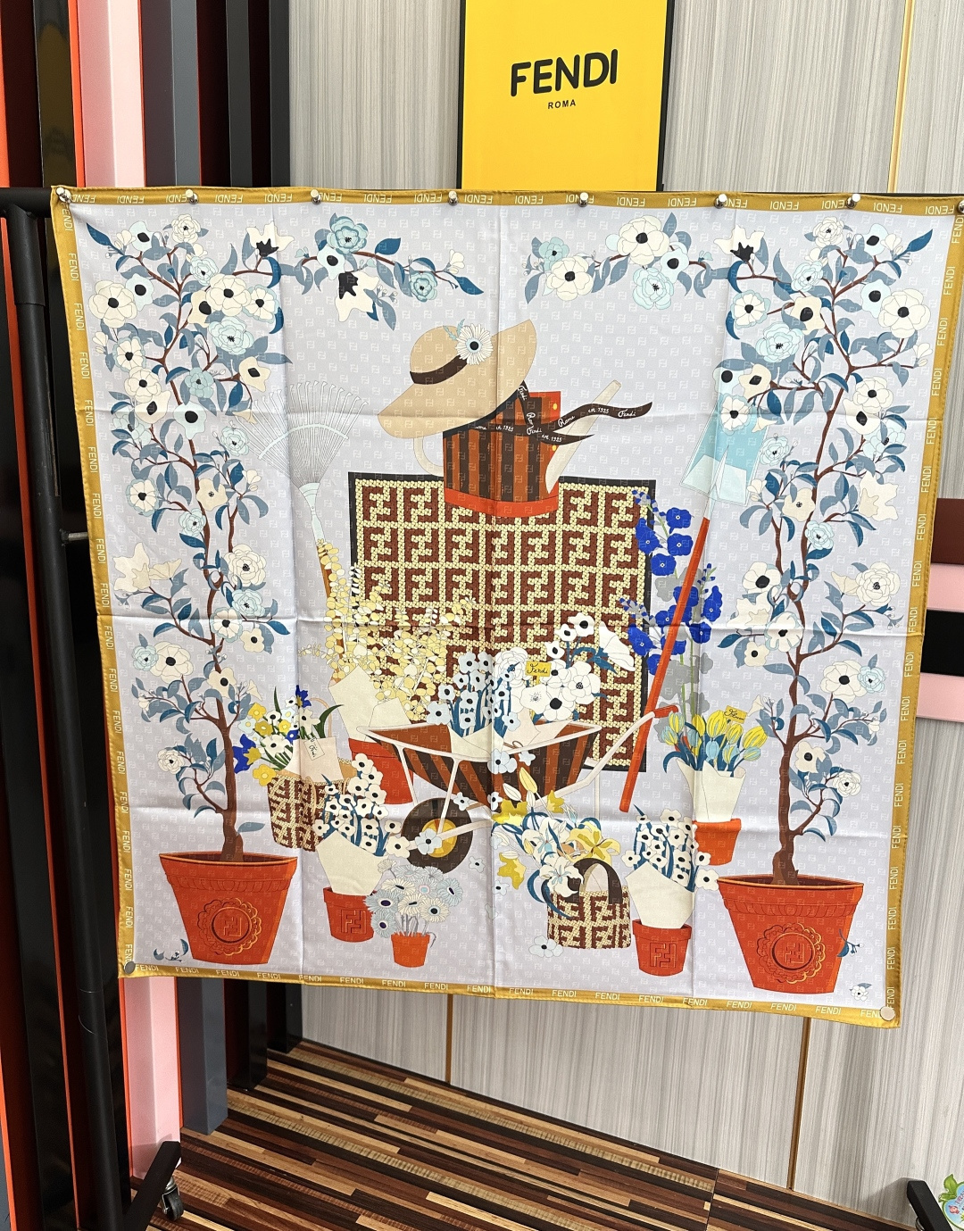 Cheap New Fendi high-quality scarf in 216711, $50 USD- [IB216711] - Replica Fendi Cashmere Scarf