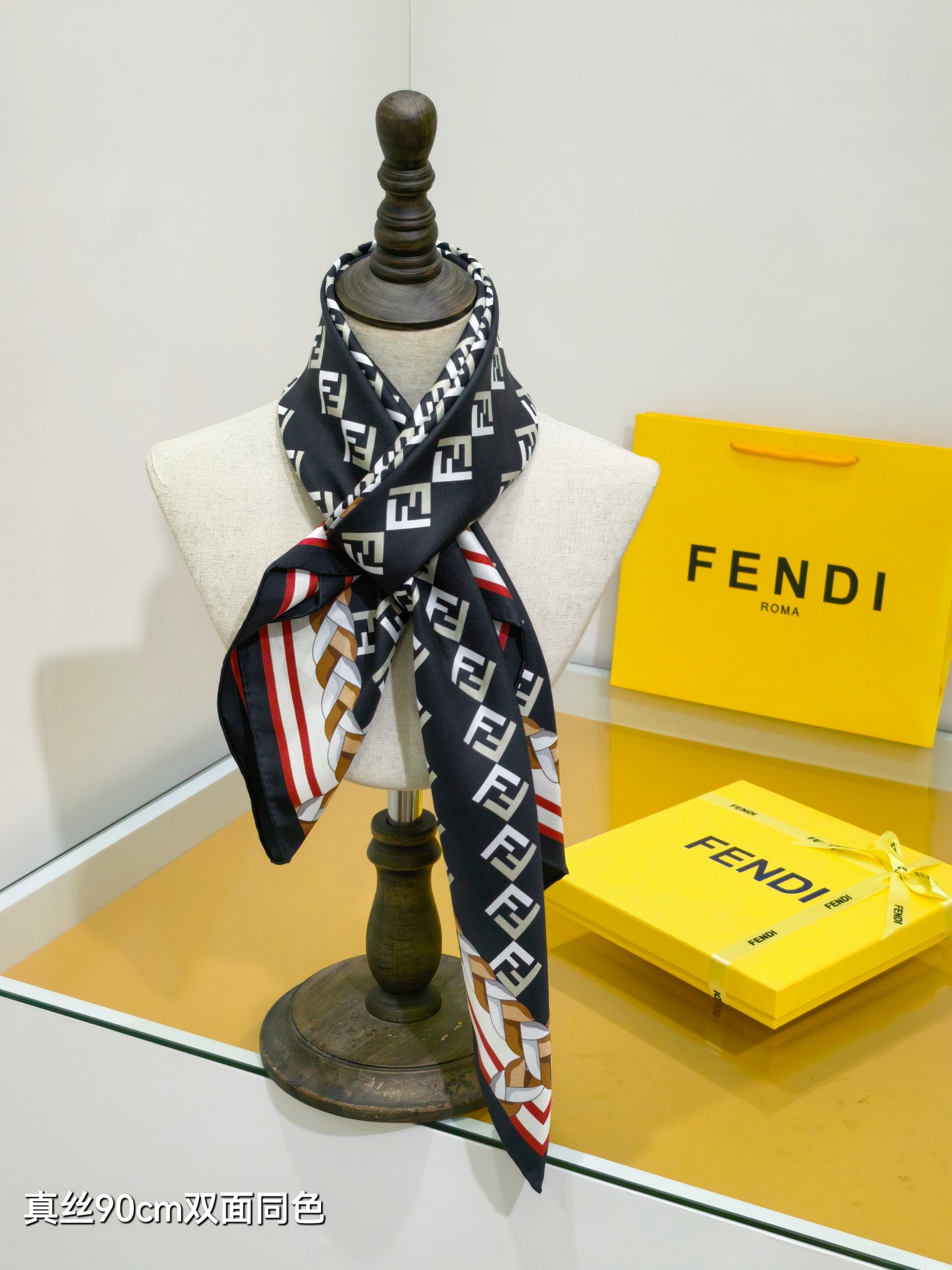 Cheap New Fendi high-quality scarf in 216716, $50 USD- [IB216716] - Replica Fendi Cashmere Scarf