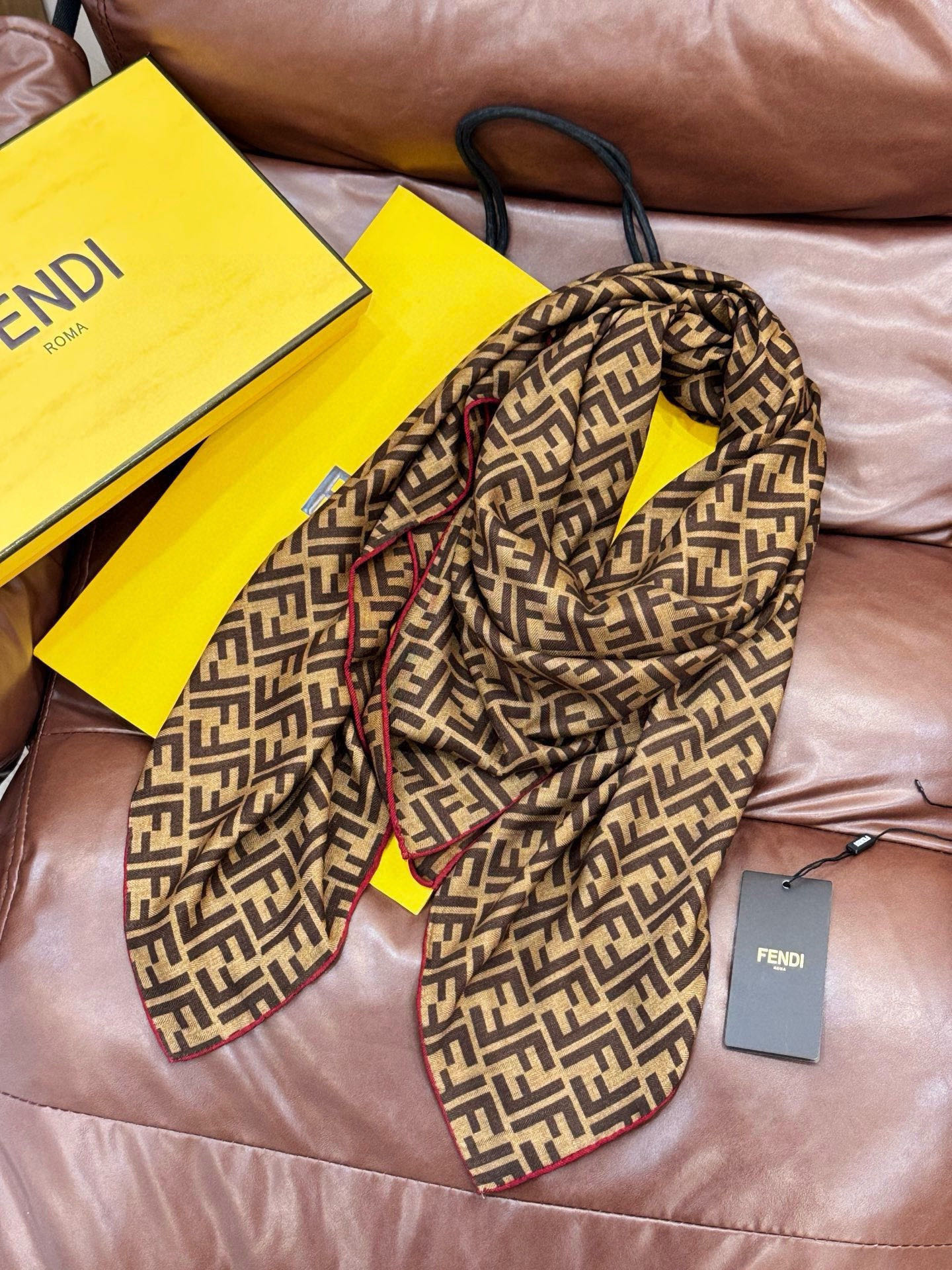 Cheap New Fendi high-quality scarf in 216720, $55 USD- [IB216720] - Replica Fendi Cashmere Scarf