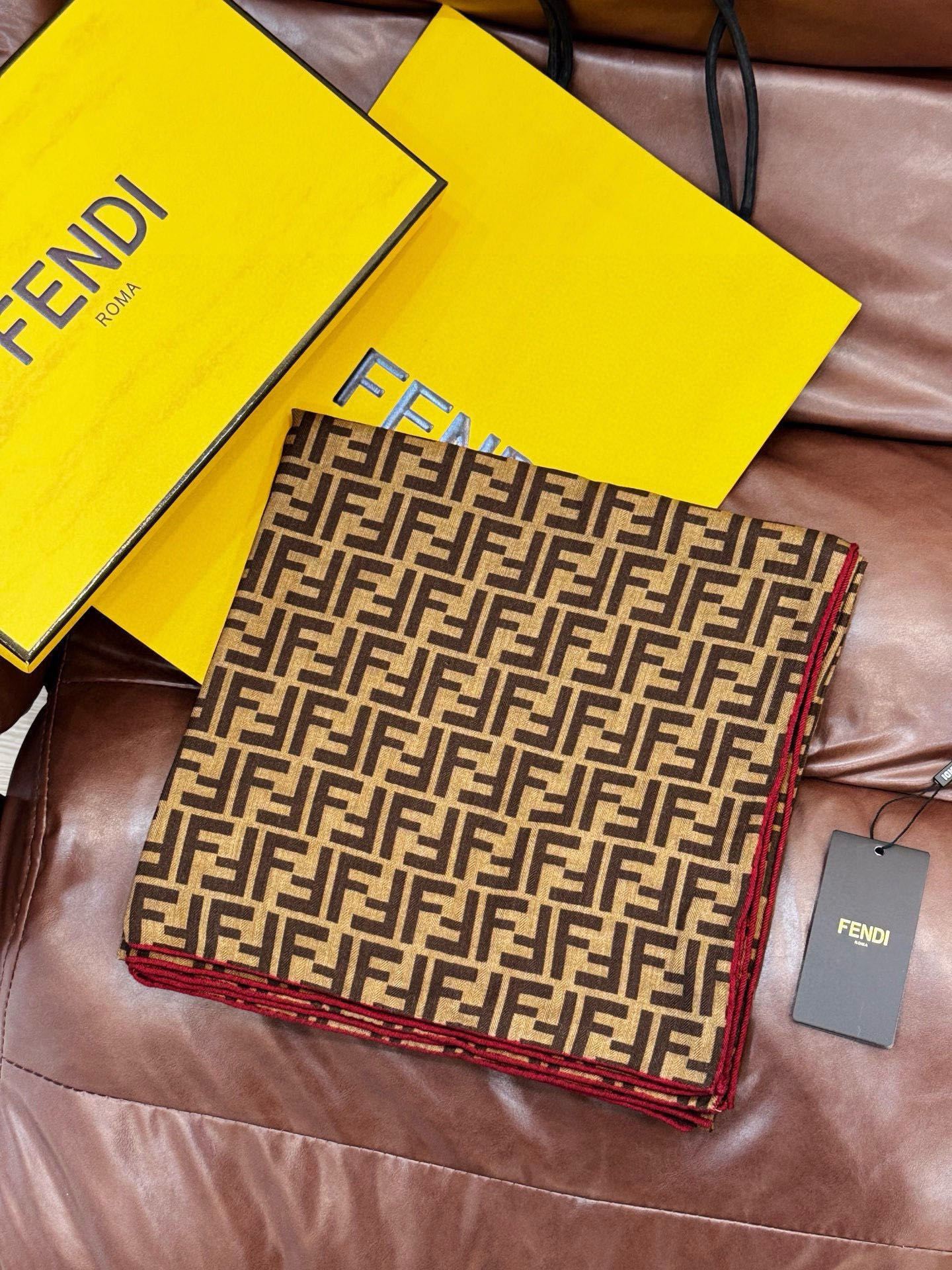 Cheap New Fendi high-quality scarf in 216720, $55 USD- [IB216720] - Replica Fendi Cashmere Scarf