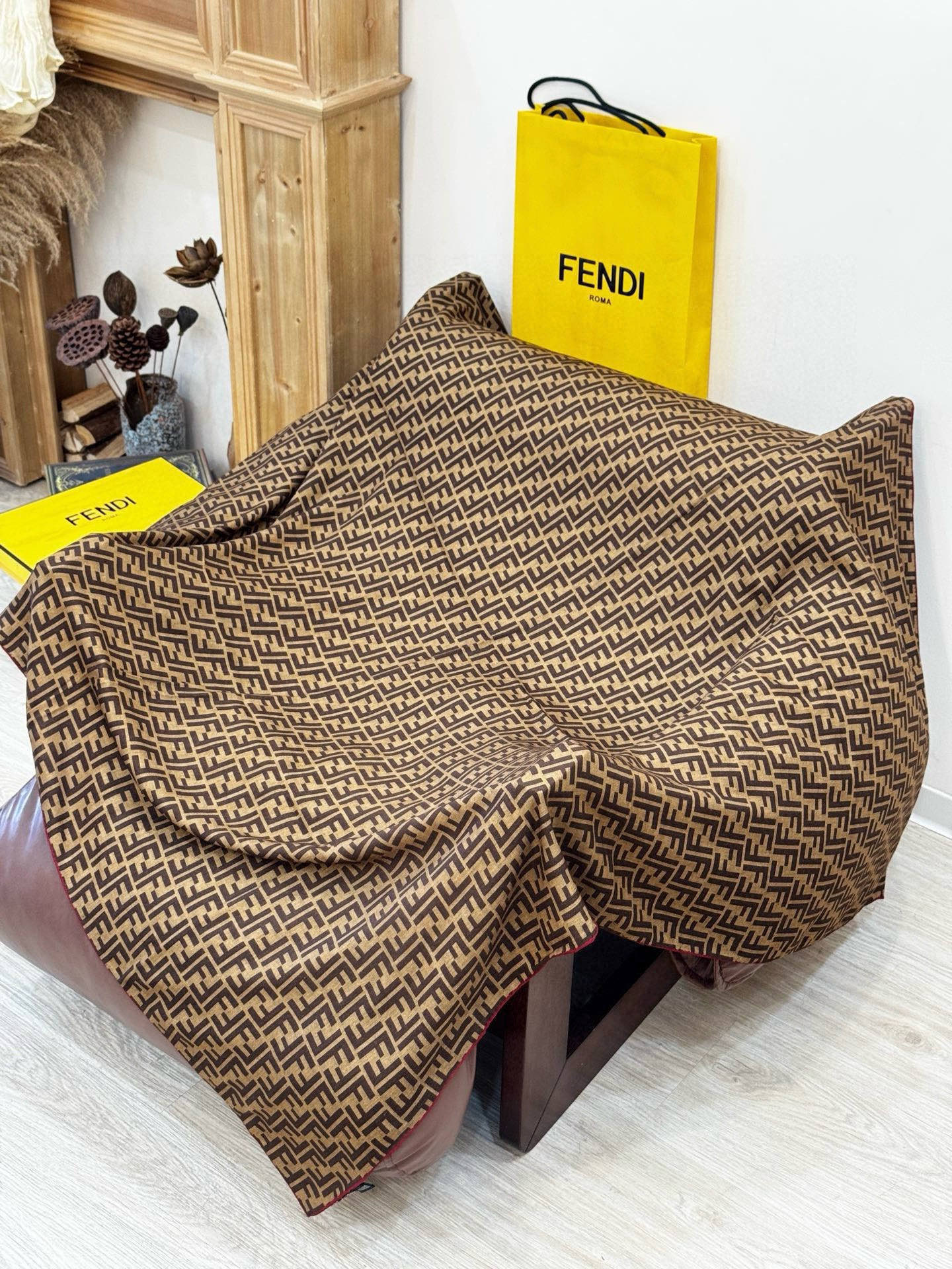 Cheap New Fendi high-quality scarf in 216720, $55 USD- [IB216720] - Replica Fendi Cashmere Scarf