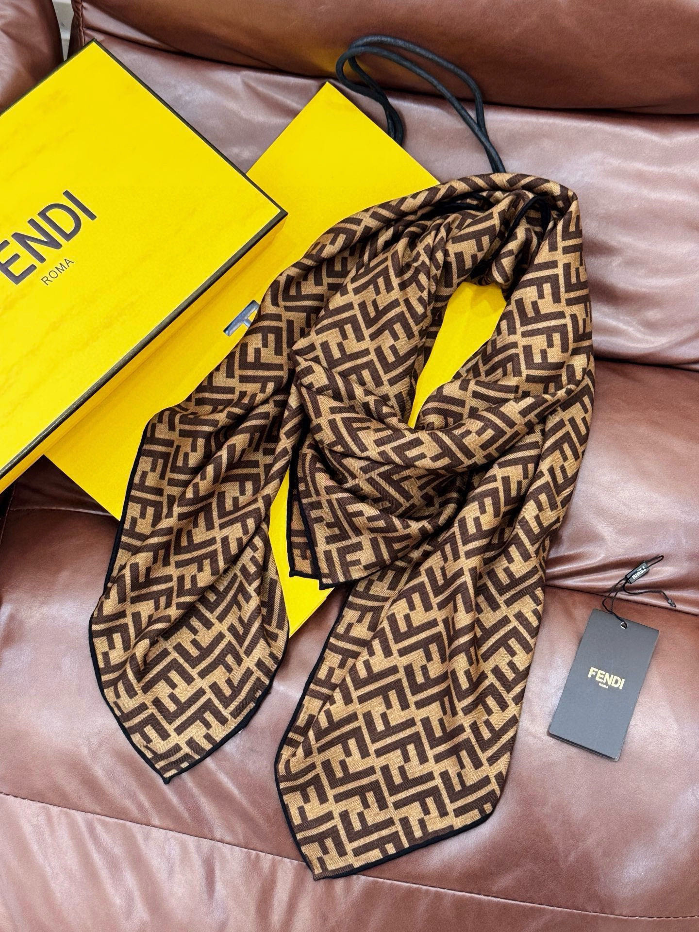 Cheap New Fendi high-quality scarf in 216721, $55 USD- [IB216721] - Replica Fendi Cashmere Scarf