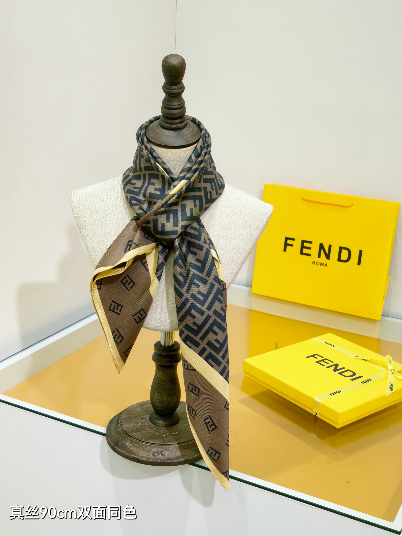 Cheap New Fendi high-quality scarf in 216726, $55 USD- [IB216726] - Replica Fendi Cashmere Scarf