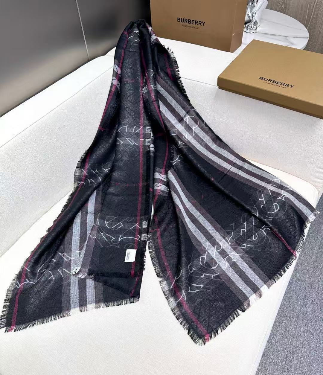 Cheap New Burberry high-quality scarf in 216743, $50 USD- [IB216743] - Replica Burberry Cashmere Scarf