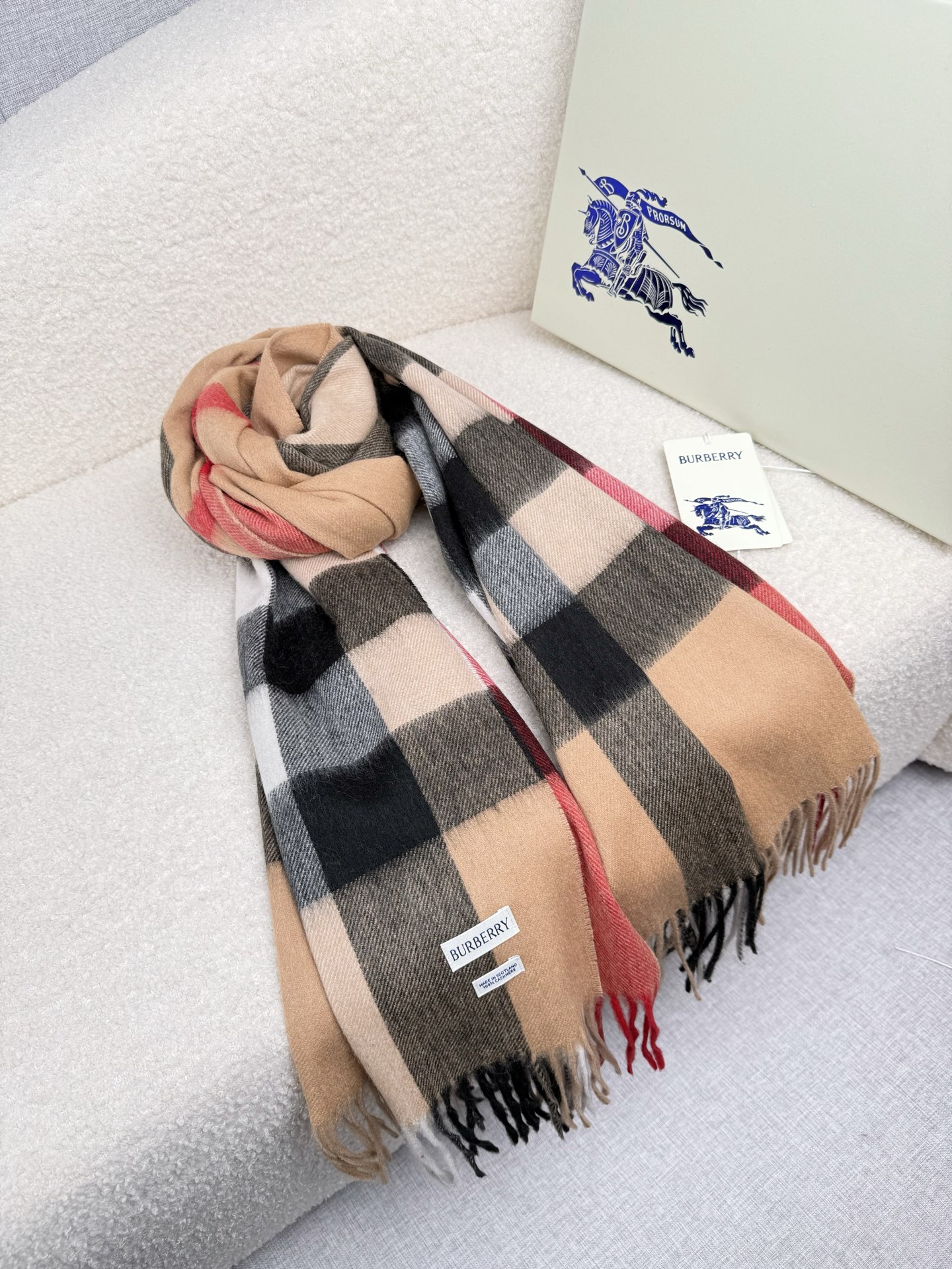 Cheap New Burberry high-quality scarf in 216744, $50 USD- [IB216744] - Replica Burberry Cashmere Scarf