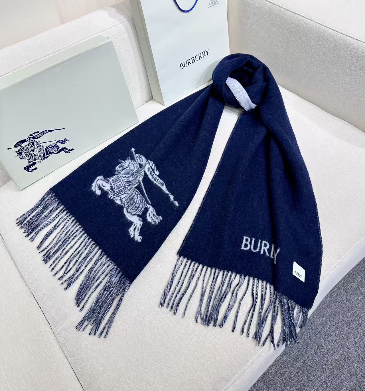 Cheap New Burberry high-quality scarf in 216749, $50 USD- [IB216749] - Replica Burberry Cashmere Scarf