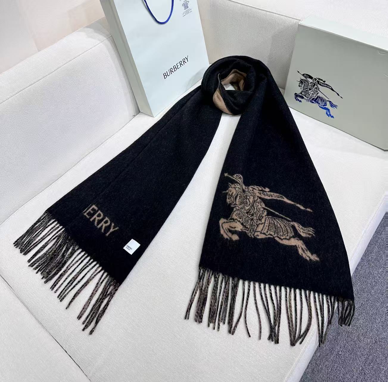 Cheap New Burberry high-quality scarf in 216750, $50 USD- [IB216750] - Replica Burberry Cashmere Scarf