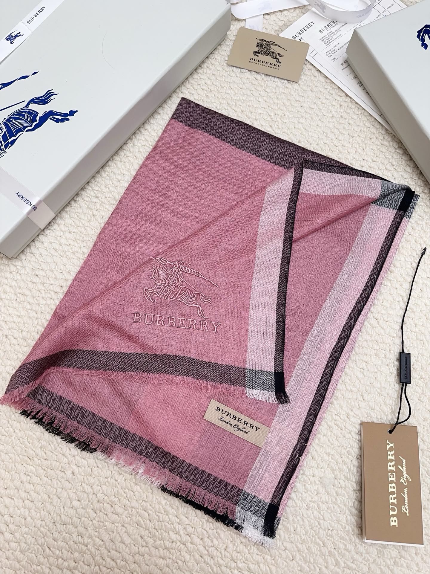 Cheap New Burberry high-quality scarf in 216753, $50 USD- [IB216753] - Replica Burberry Cashmere Scarf