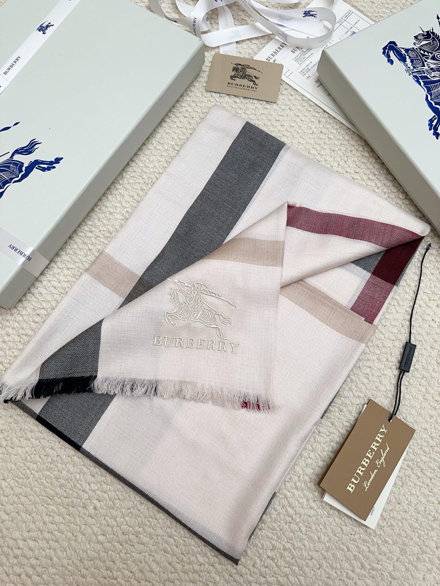 Cheap New Burberry high-quality scarf in 216754, $50 USD- [IB216754] - Replica Burberry Cashmere Scarf