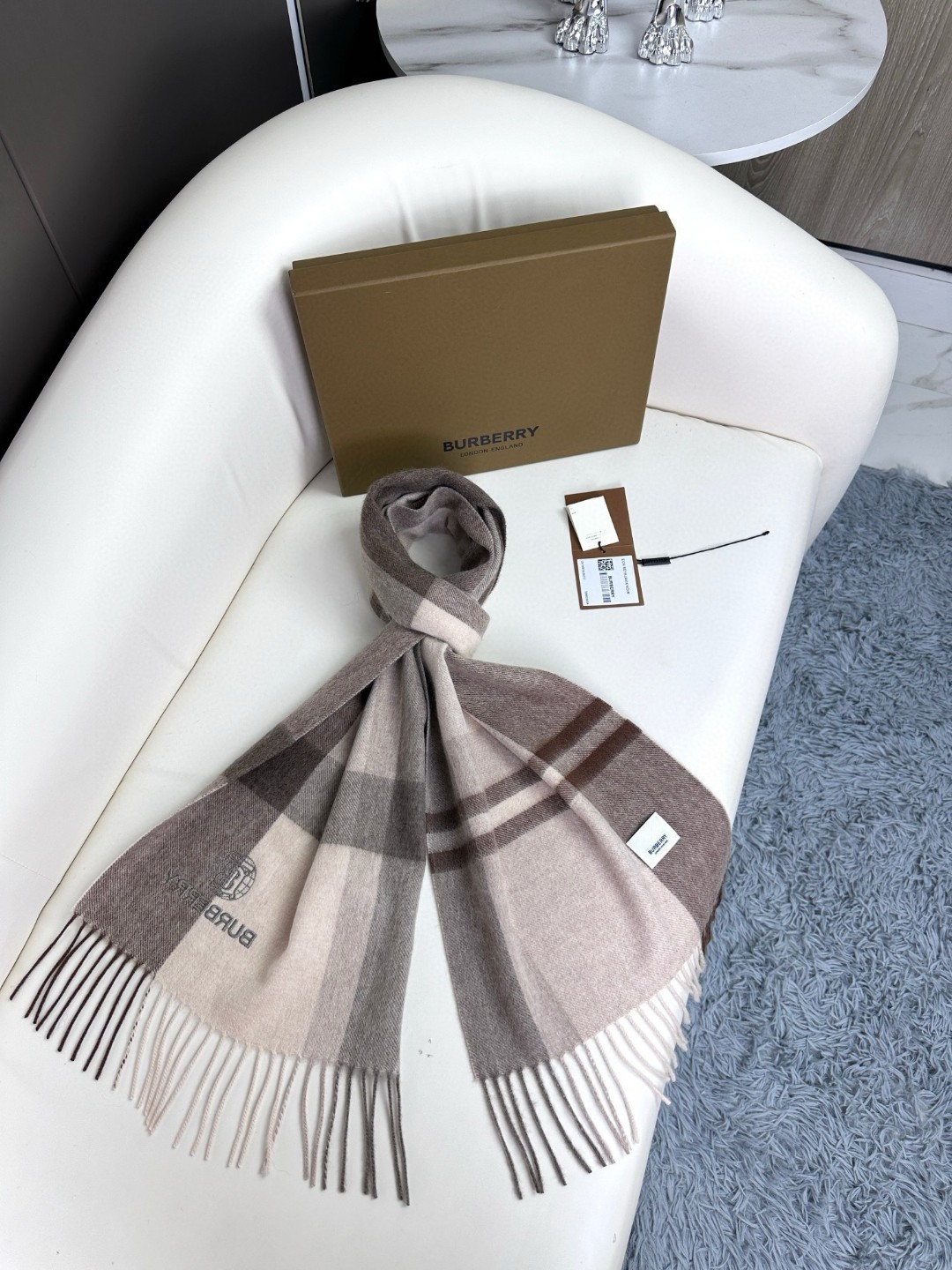 Cheap New Burberry high-quality scarf in 216757, $50 USD- [IB216757] - Replica Burberry Cashmere Scarf
