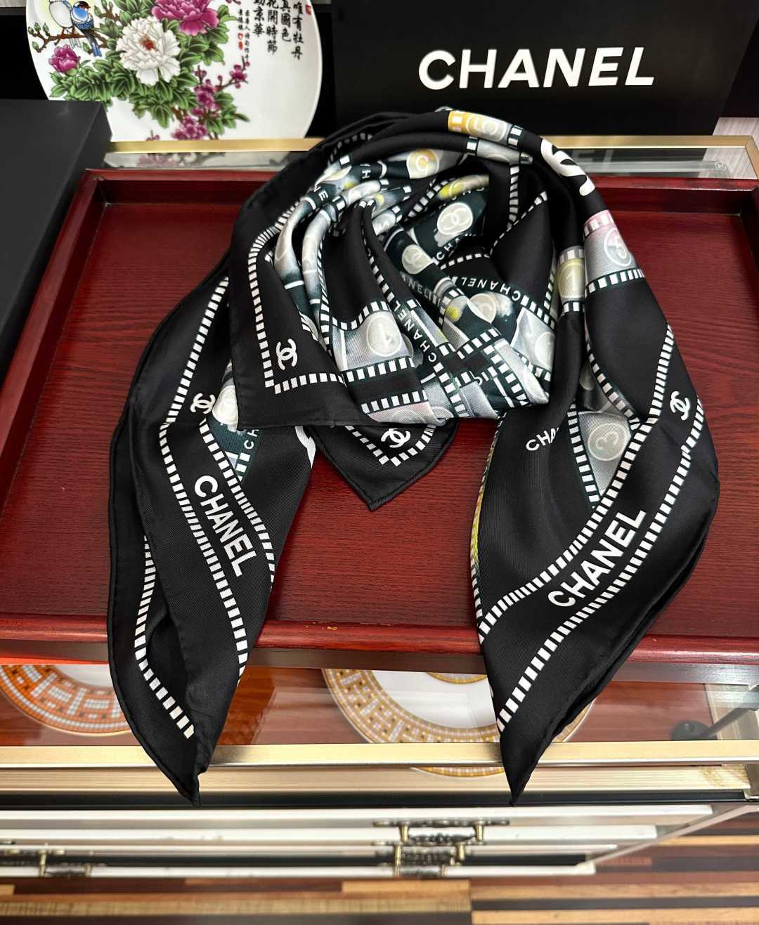 Cheap New Chanel high-quality scarf in 216760, $50 USD- [IB216760] - Replica Chanel Scarf