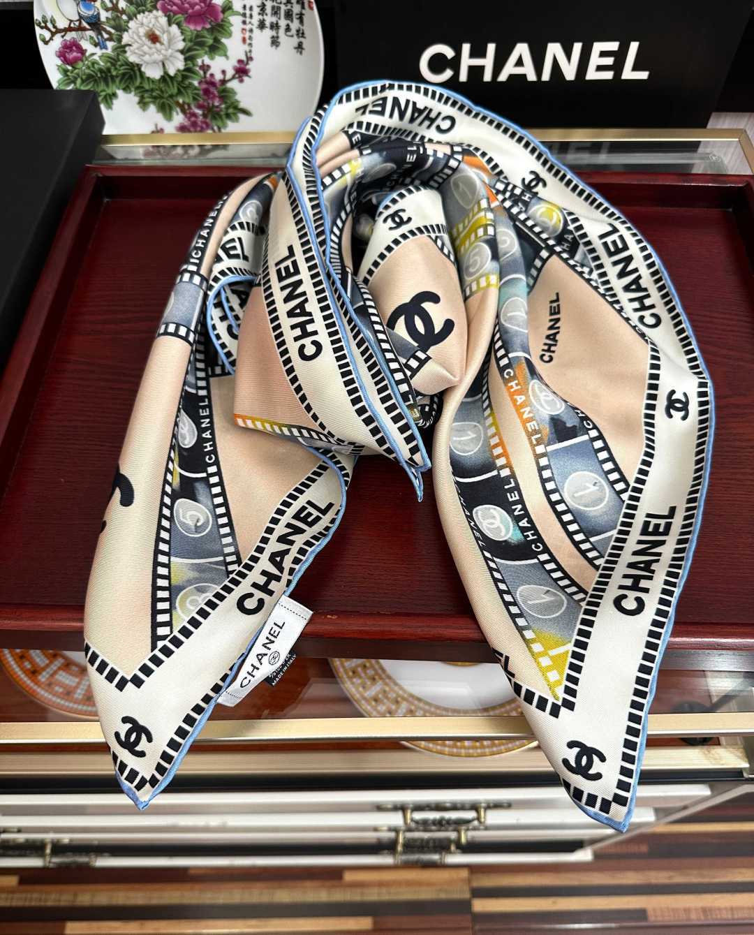 Cheap New Chanel high-quality scarf in 216761, $50 USD- [IB216761] - Replica Chanel Scarf