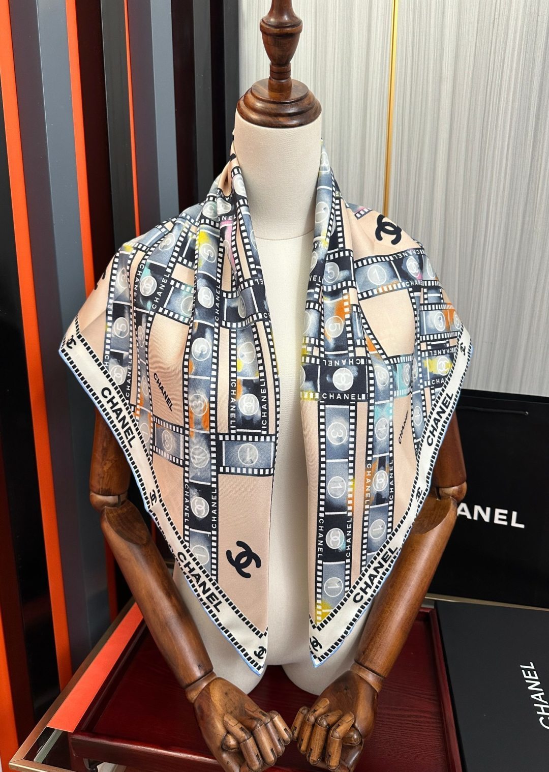 Cheap New Chanel high-quality scarf in 216761, $50 USD- [IB216761] - Replica Chanel Scarf