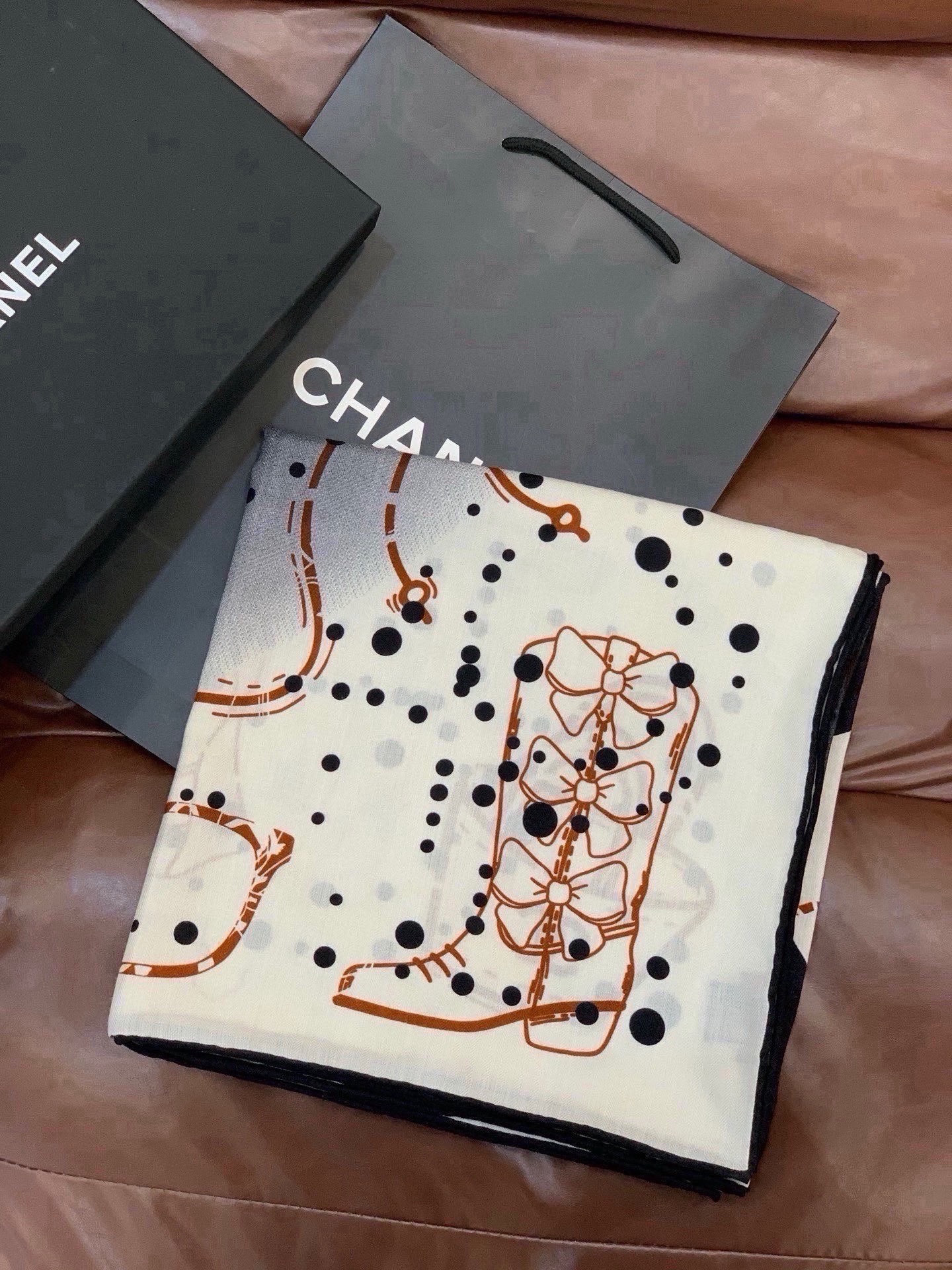 Cheap New Chanel high-quality scarf in 216762, $50 USD- [IB216762] - Replica Chanel Scarf