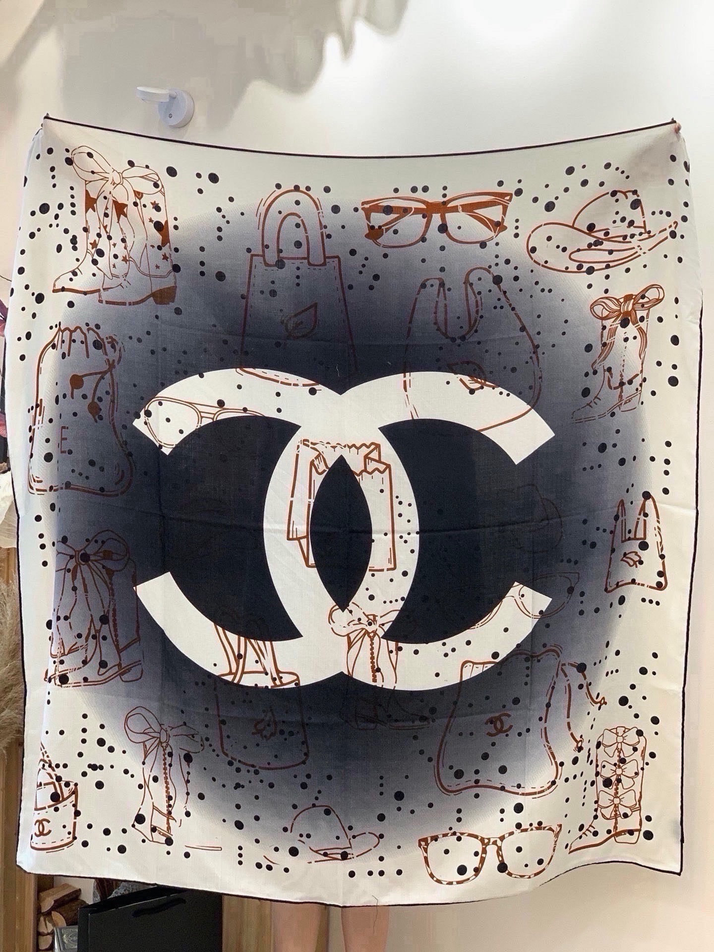 Cheap New Chanel high-quality scarf in 216762, $50 USD- [IB216762] - Replica Chanel Scarf