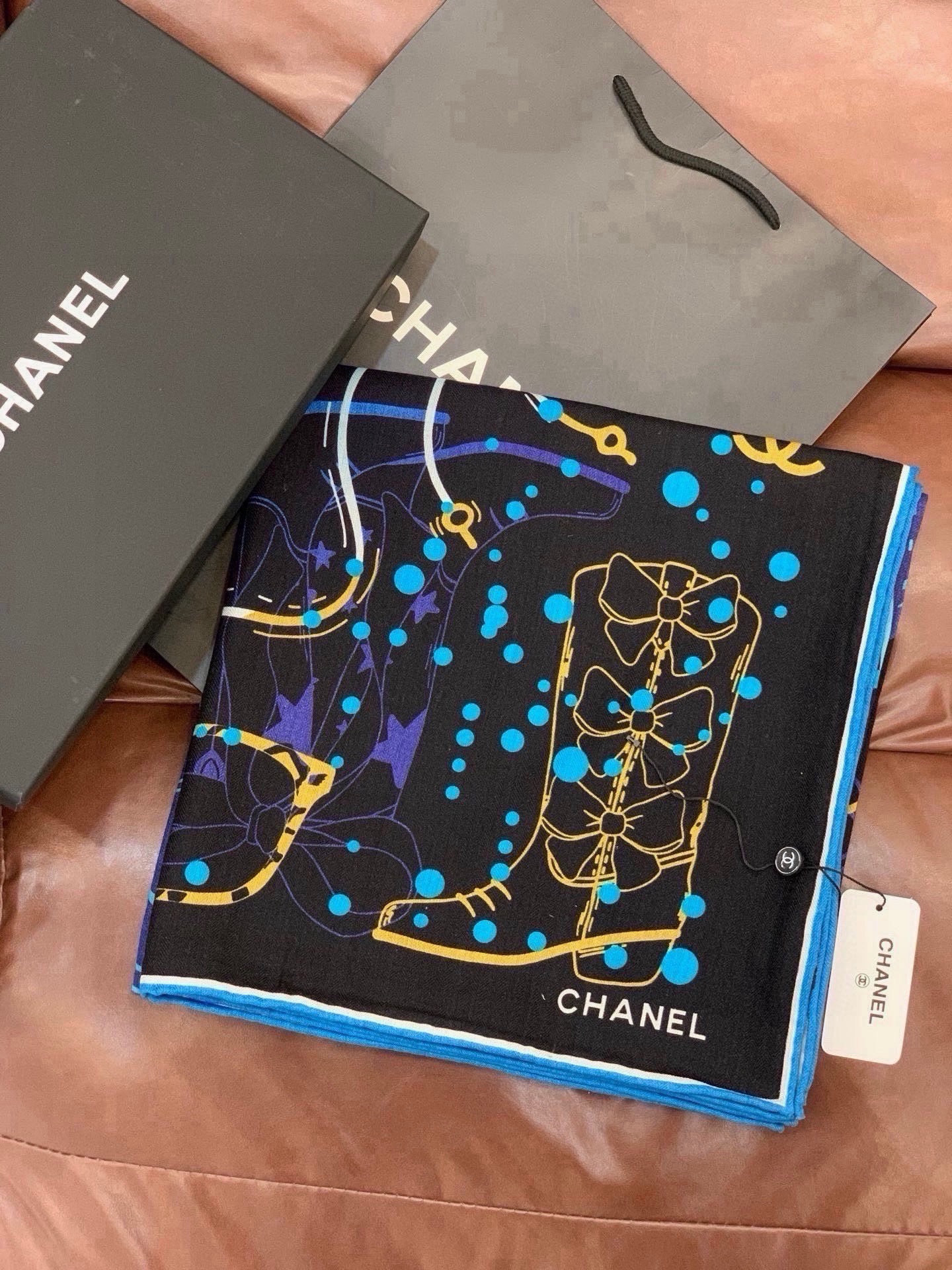 Cheap New Chanel high-quality scarf in 216763, $50 USD- [IB216763] - Replica Chanel Scarf
